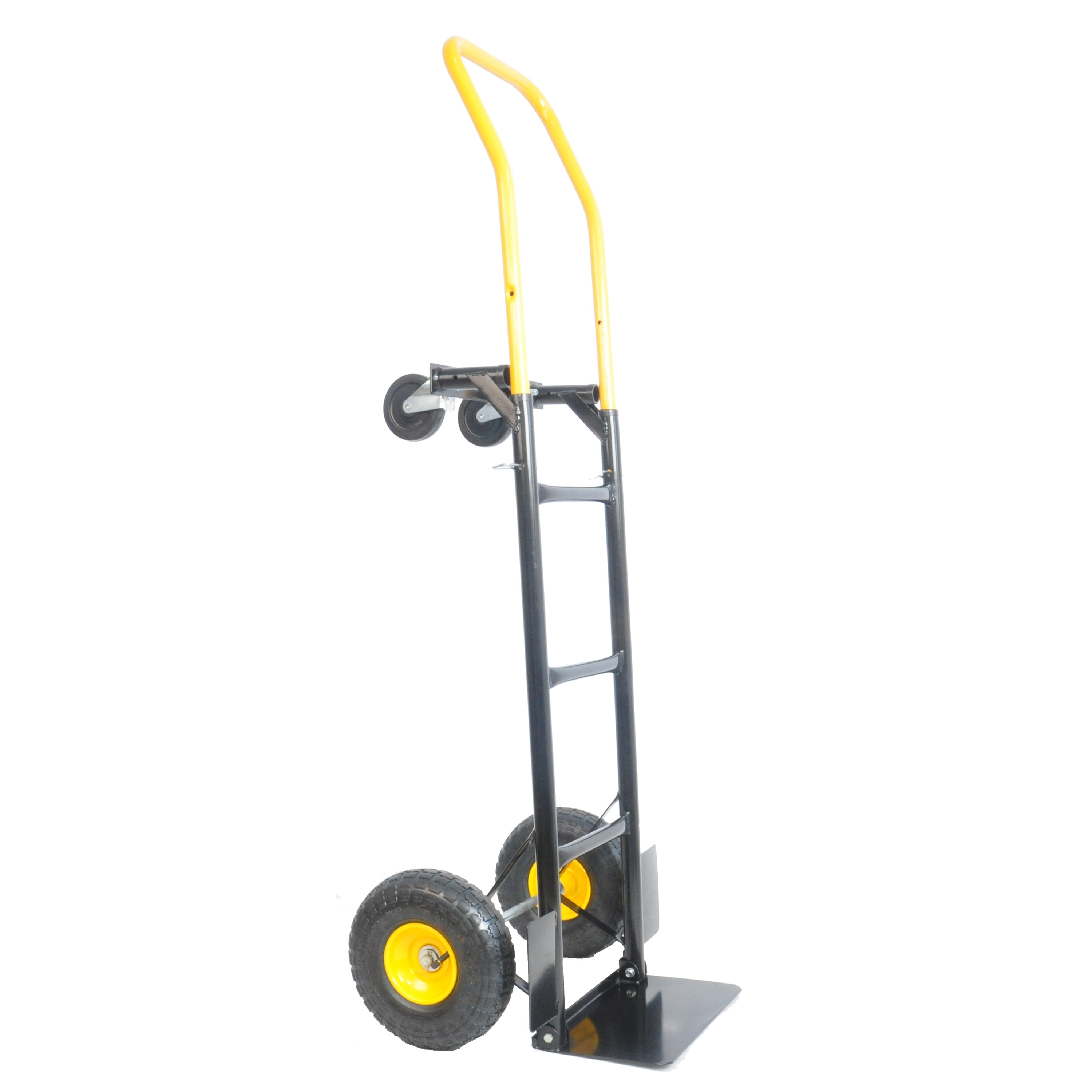Carretilla de mano de acero negro resistente Maocao Hoom con capacidad de 330 libras y 4 ruedas BH121743