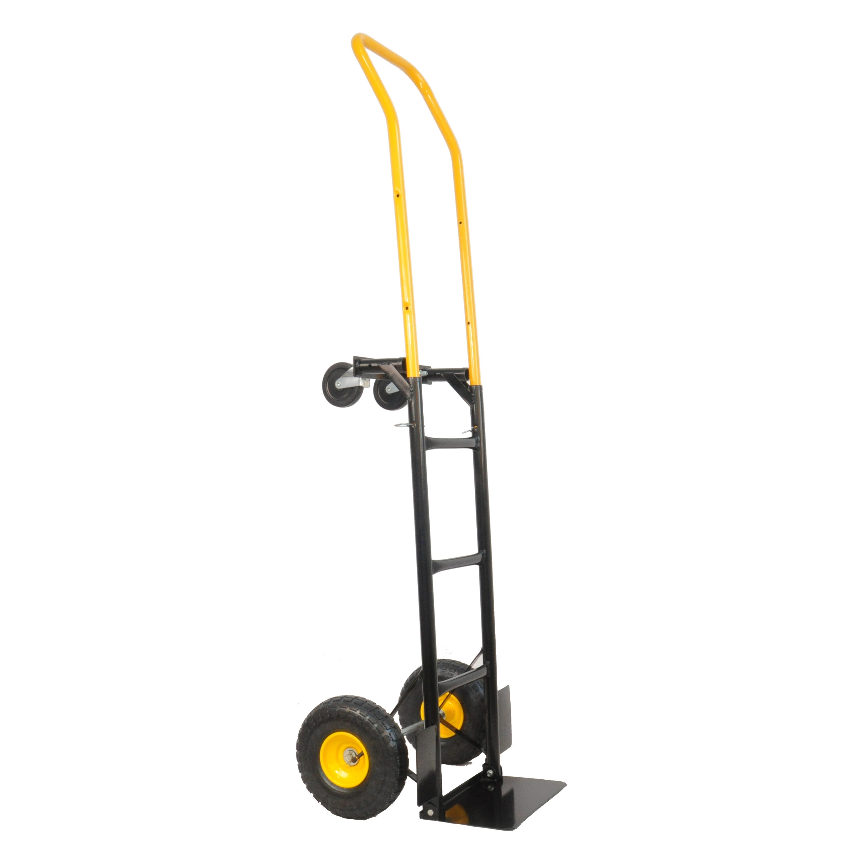 Carretilla de mano de acero negro resistente Maocao Hoom con capacidad de 330 libras y 4 ruedas BH121743