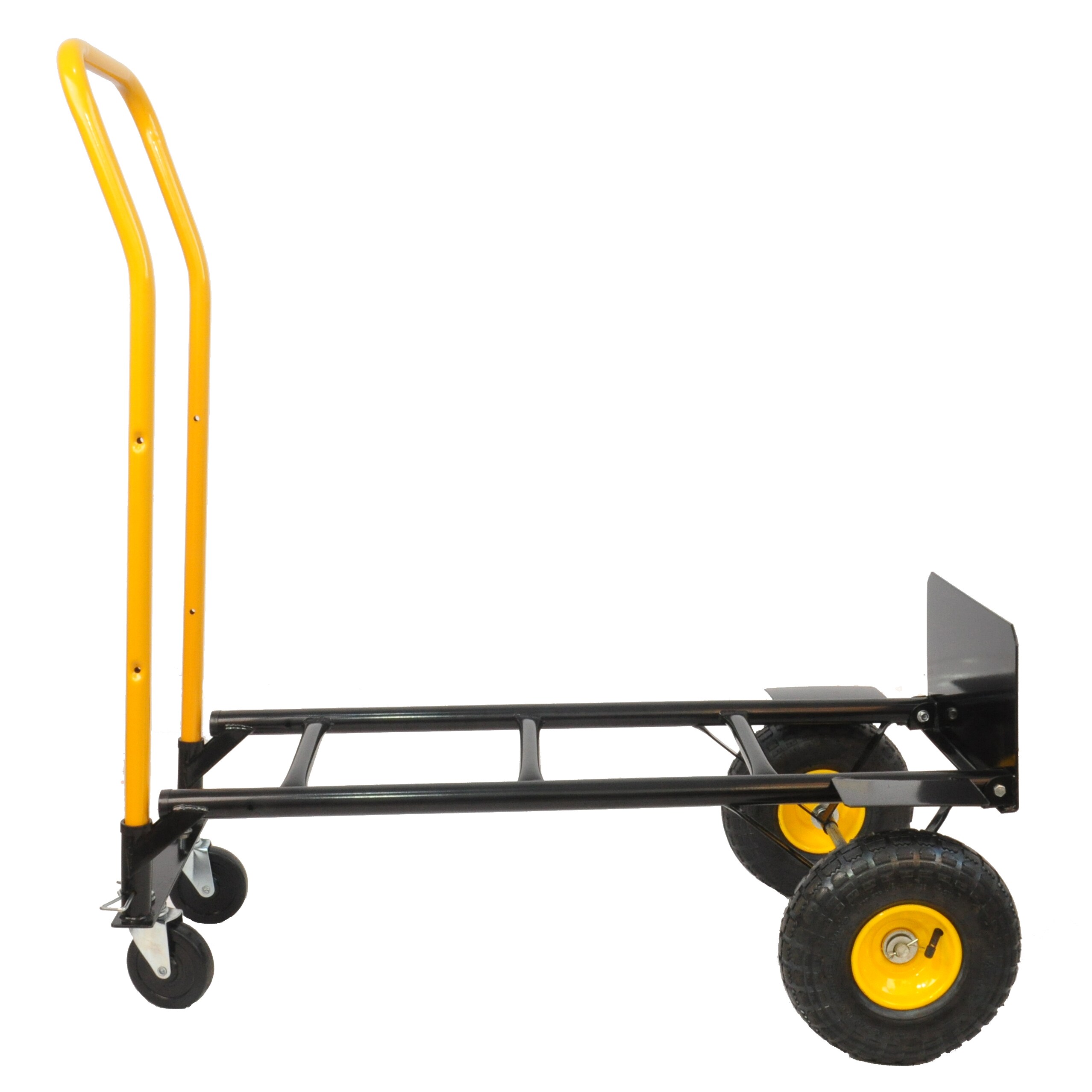 Carretilla de mano de acero negro resistente Maocao Hoom con capacidad de 330 libras y 4 ruedas BH121743