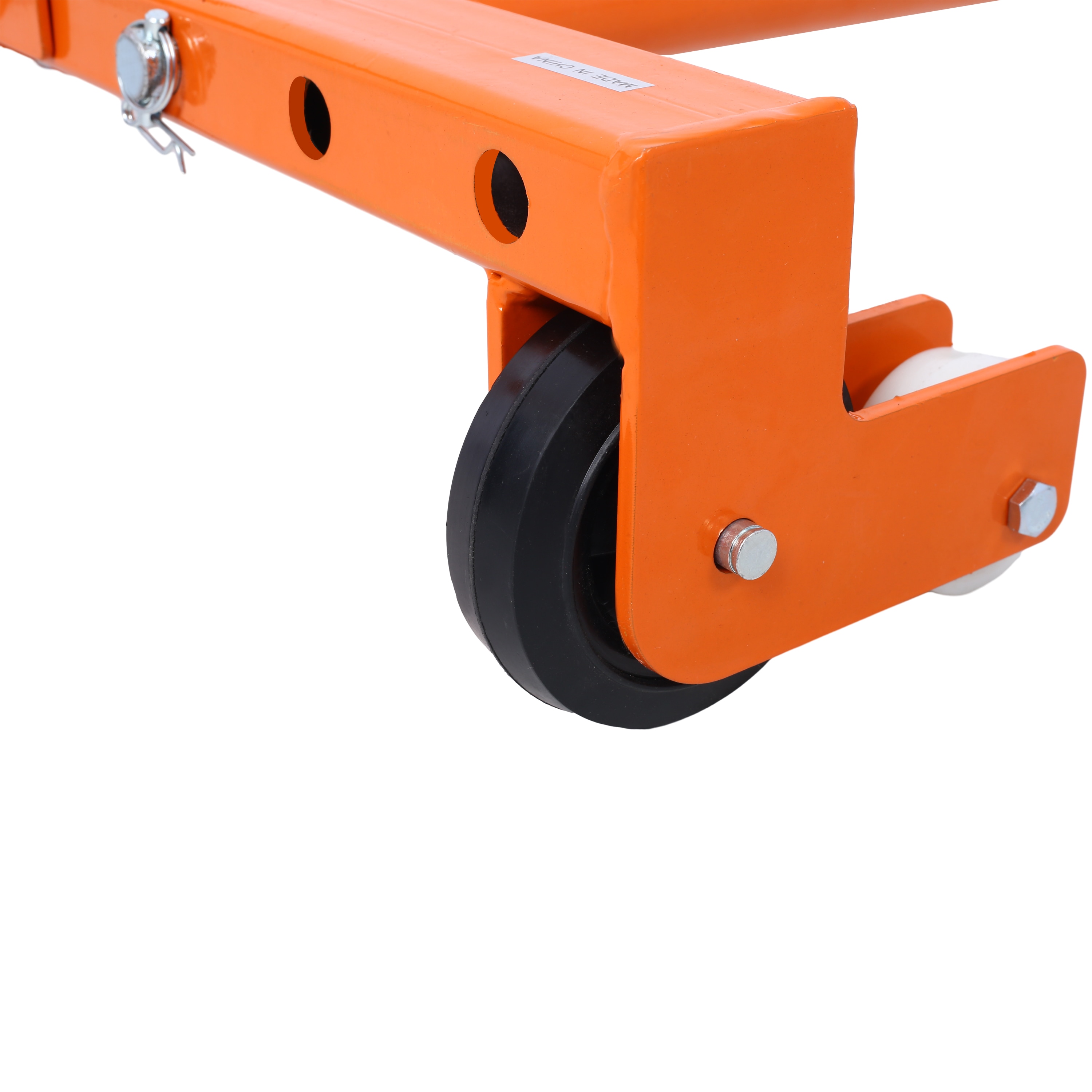 Carretilla de acero naranja Wildaven de 26 libras de capacidad con 2 ruedas (PL1998005)