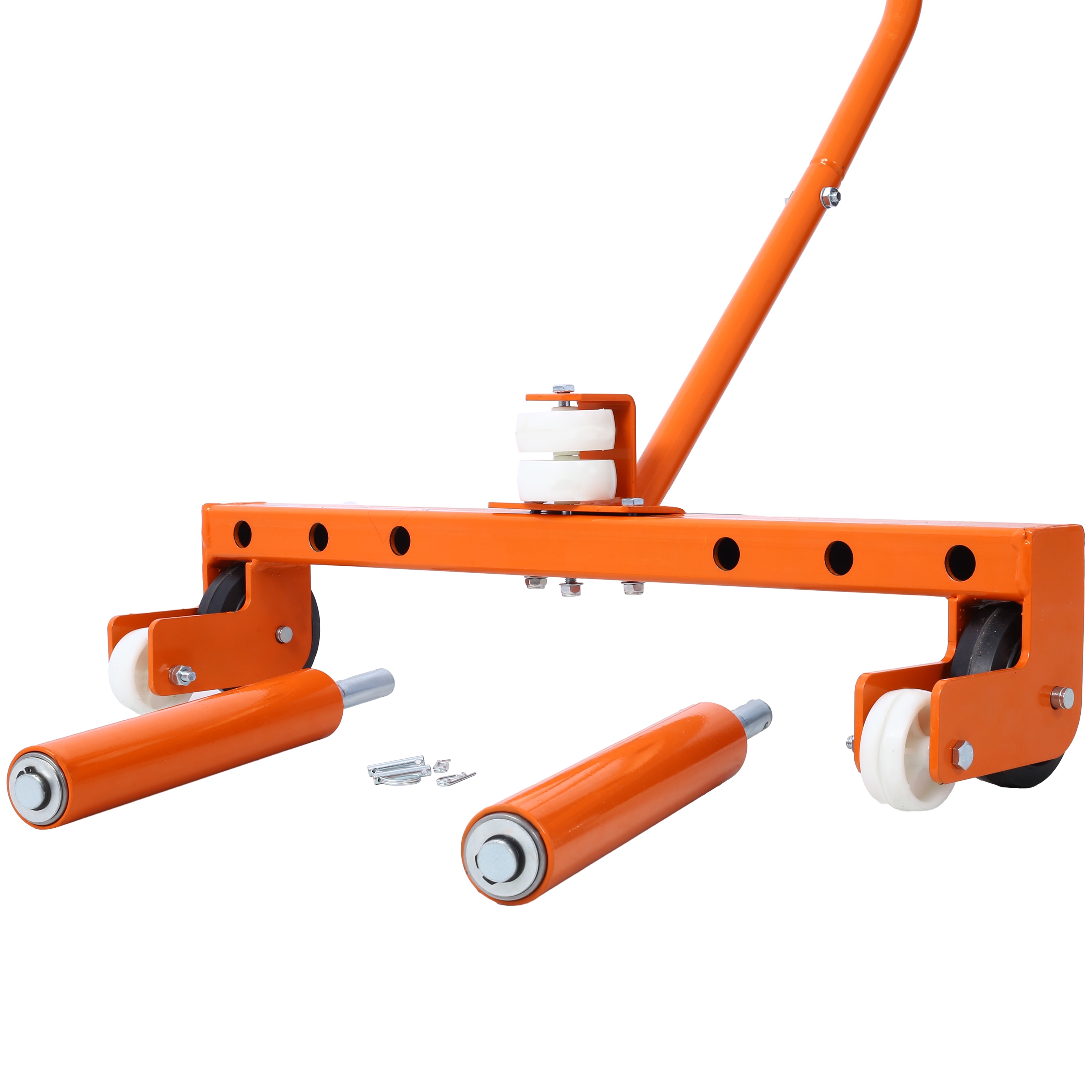 Carretilla de acero naranja Wildaven de 26 libras de capacidad con 2 ruedas (PL1998005)