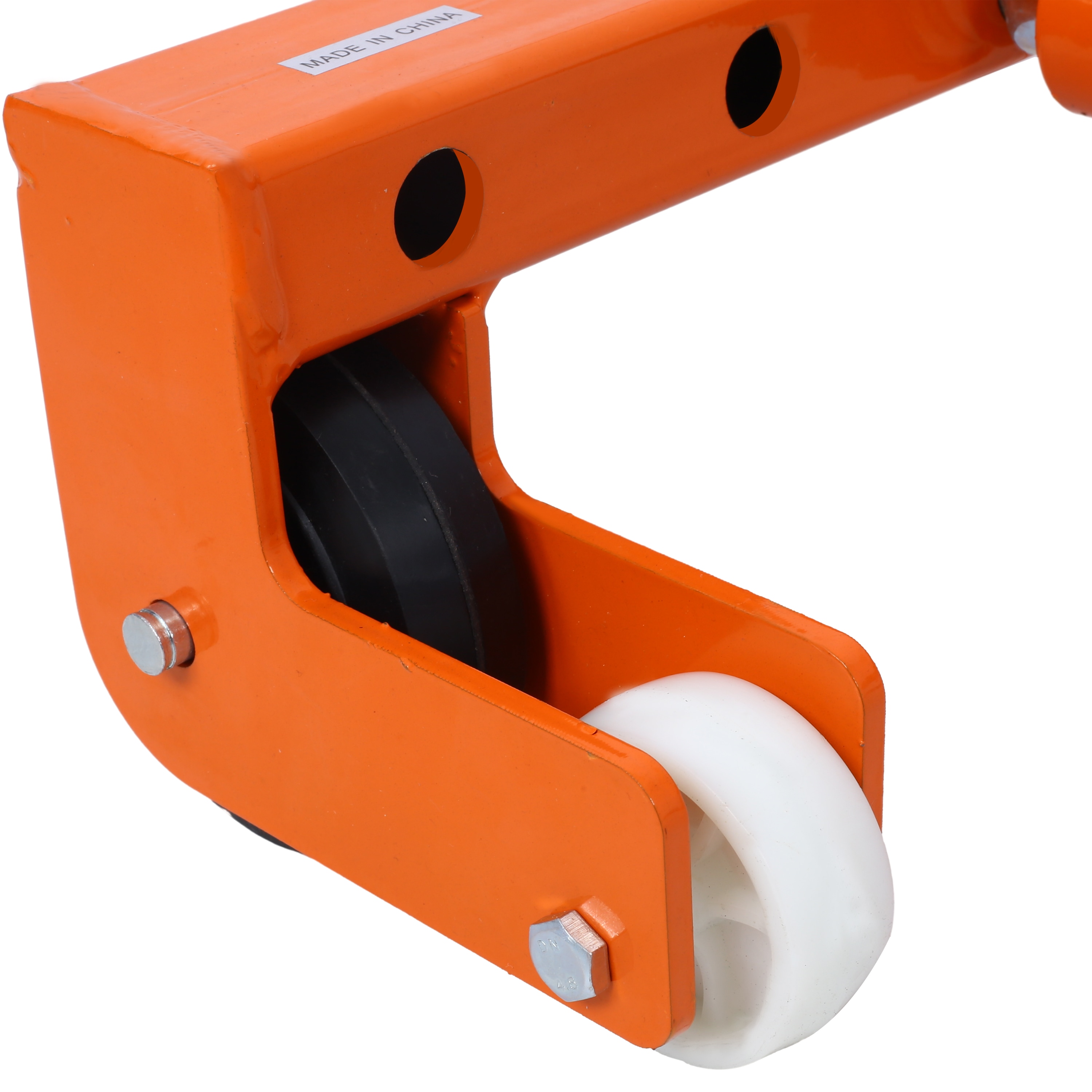 Carretilla de acero naranja Wildaven de 26 libras de capacidad con 2 ruedas (PL1998005)