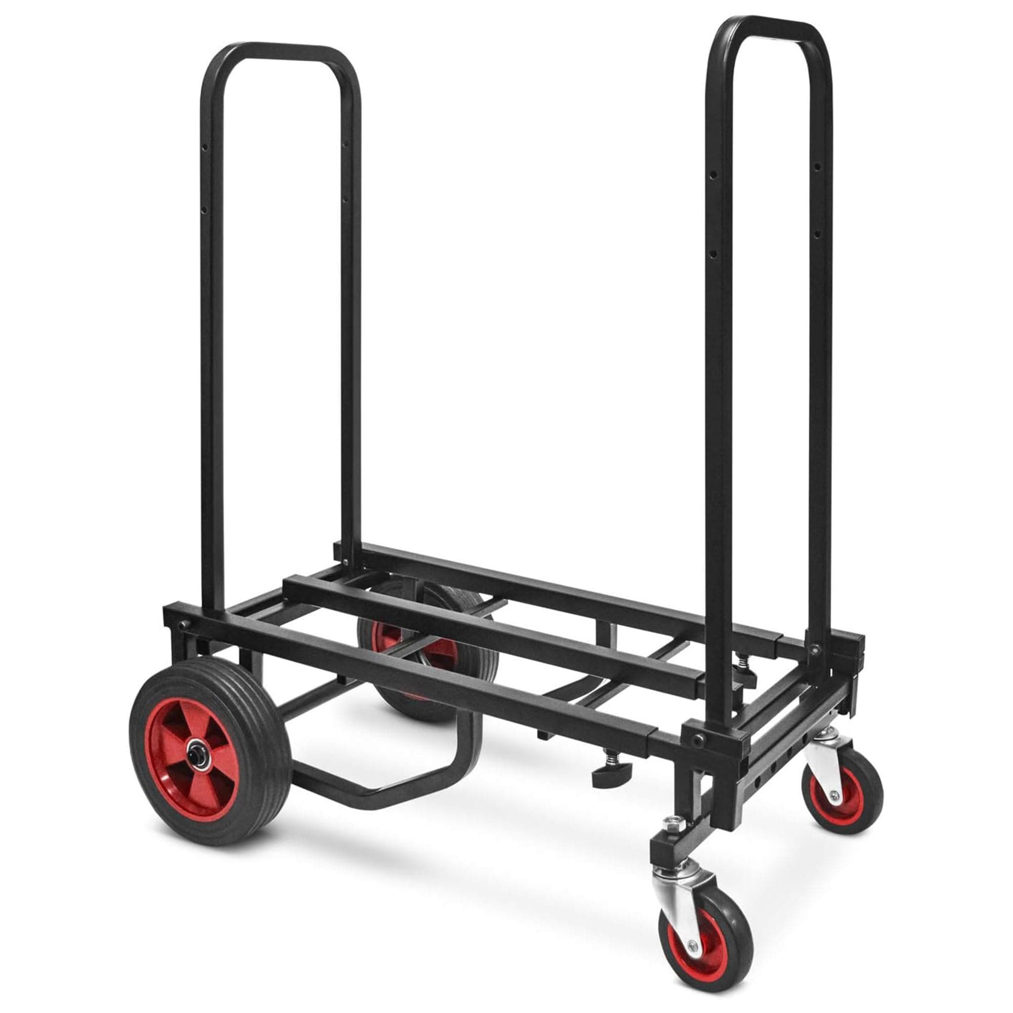 Carrito de mano multiusos plegable y ajustable Pyle Compact 8 en 1 para equipo profesional. Se extiende de 27.52 a 44.25 pulgadas. Negro 333442.