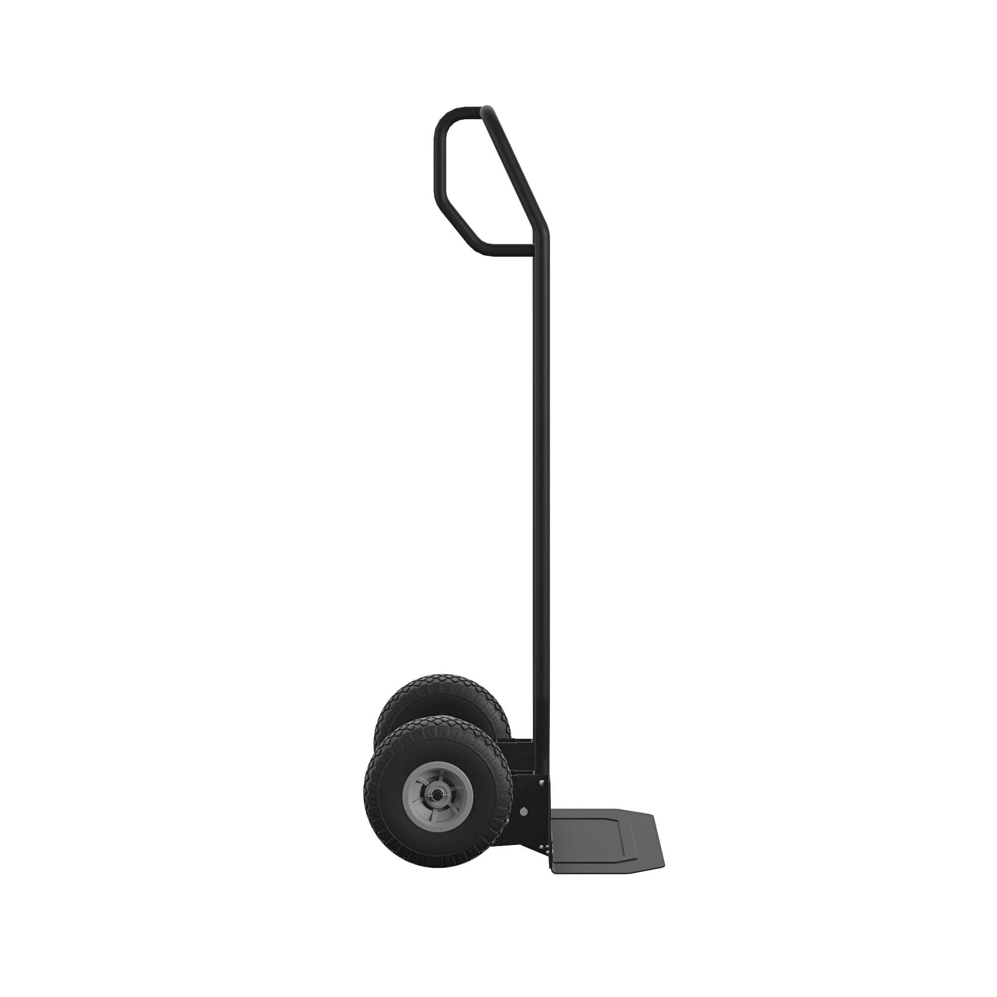 Carretilla de mano de servicio pesado de acero negro con capacidad de 800 lbs y 2 ruedas de Cosco 12188BLK1E