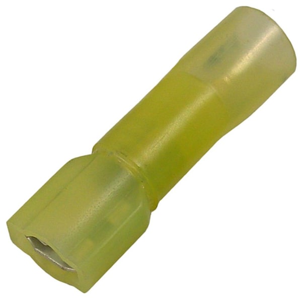 Conector rápido de crimpado y termocontraíble Pico Wiring Accessories, hembra de 0.250 pulgadas, 12-10 AWG amarillo, paquete de 5 - 2238PT
