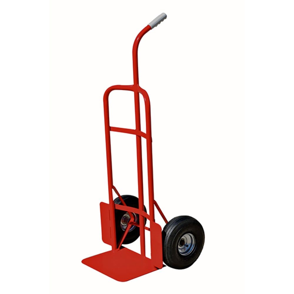 Carretilla de mano de alta resistencia de acero rojo de capacidad de 800 lbs de Milwaukee con 2 ruedas