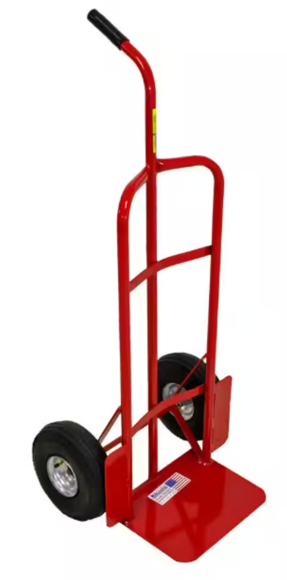Carretilla de mano de alta resistencia de acero rojo de capacidad de 800 lbs de Milwaukee con 2 ruedas