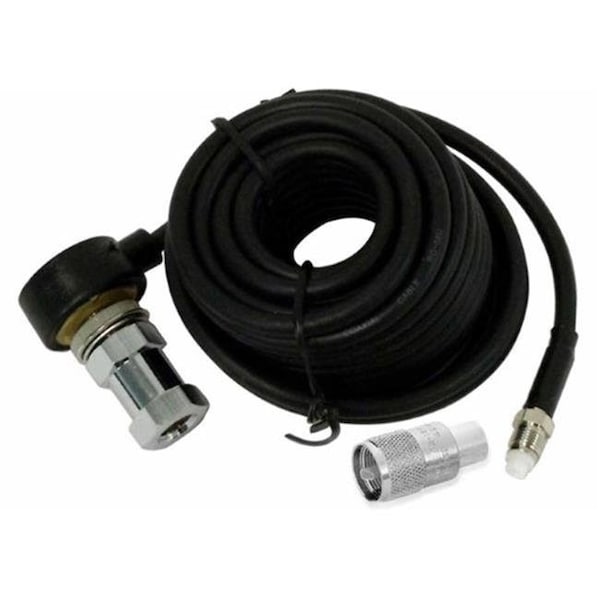 Procomm HS818TN 18 ft. Terminator Coax con Conector Moldeado Pl259 - HS818TN