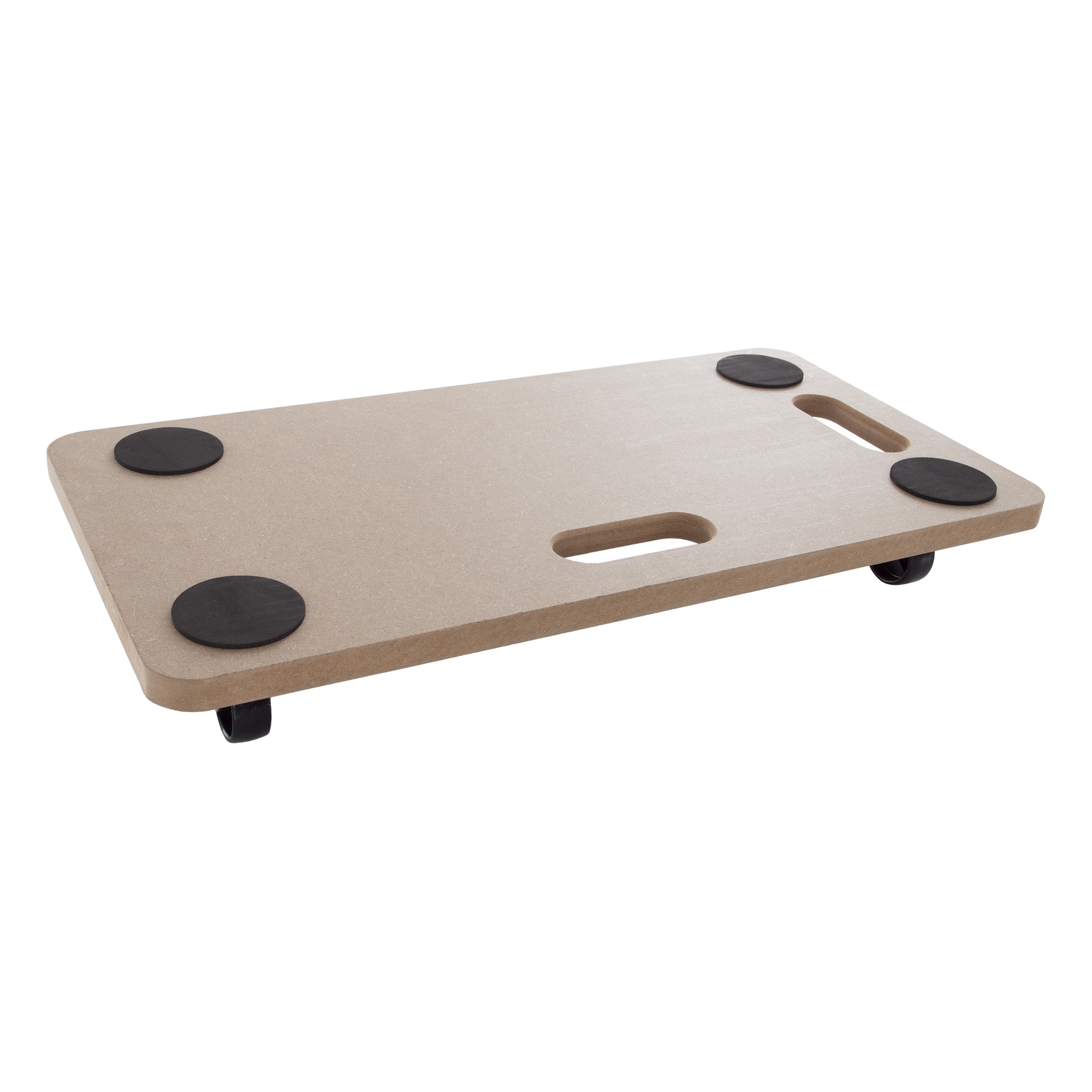 Carretilla de madera marrón para muebles de 4 ruedas con capacidad de 440 lbs. de Fleming Supply 393204POK