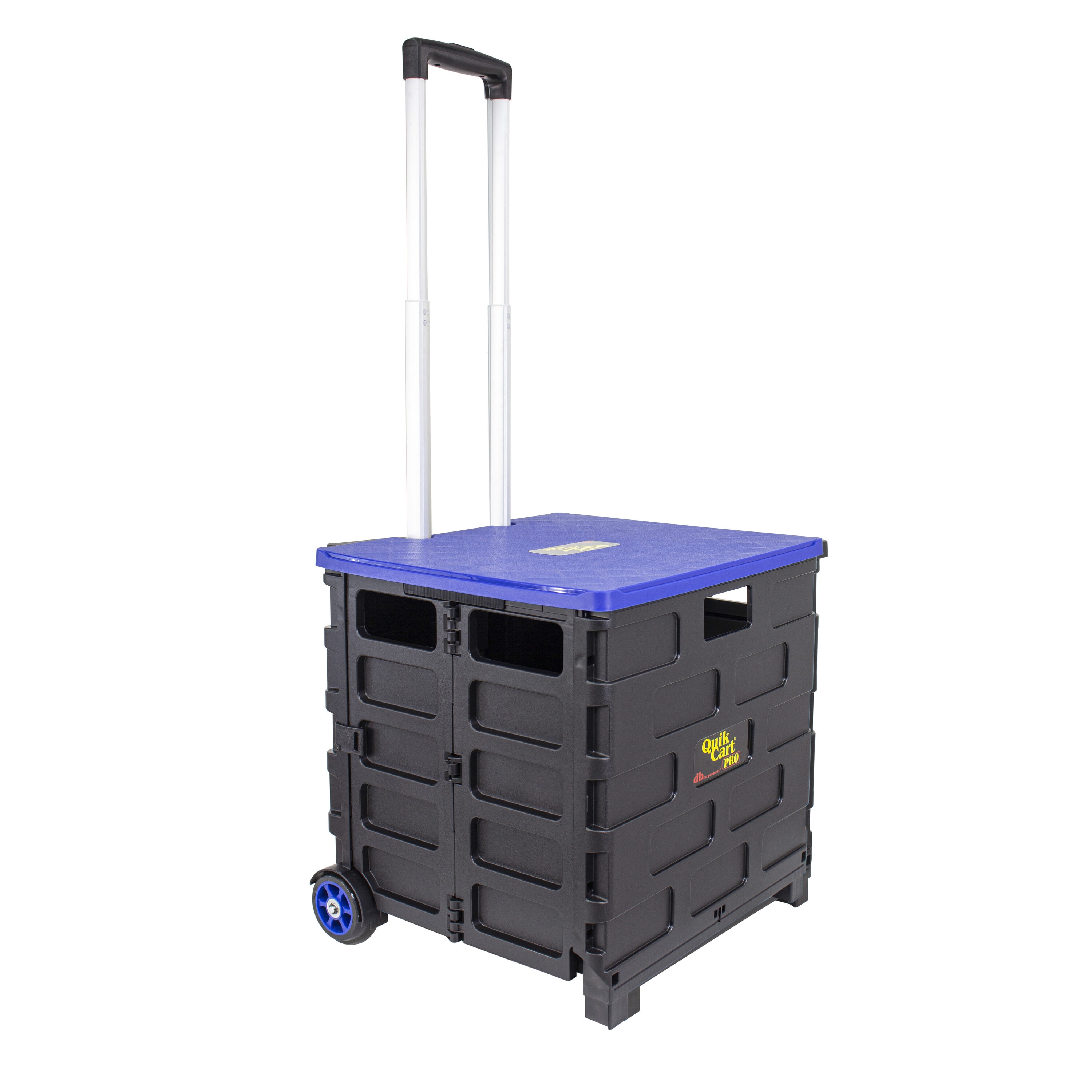 Carretilla de polipropileno azul de 2 ruedas con capacidad de 120 libras dbest products 01-805