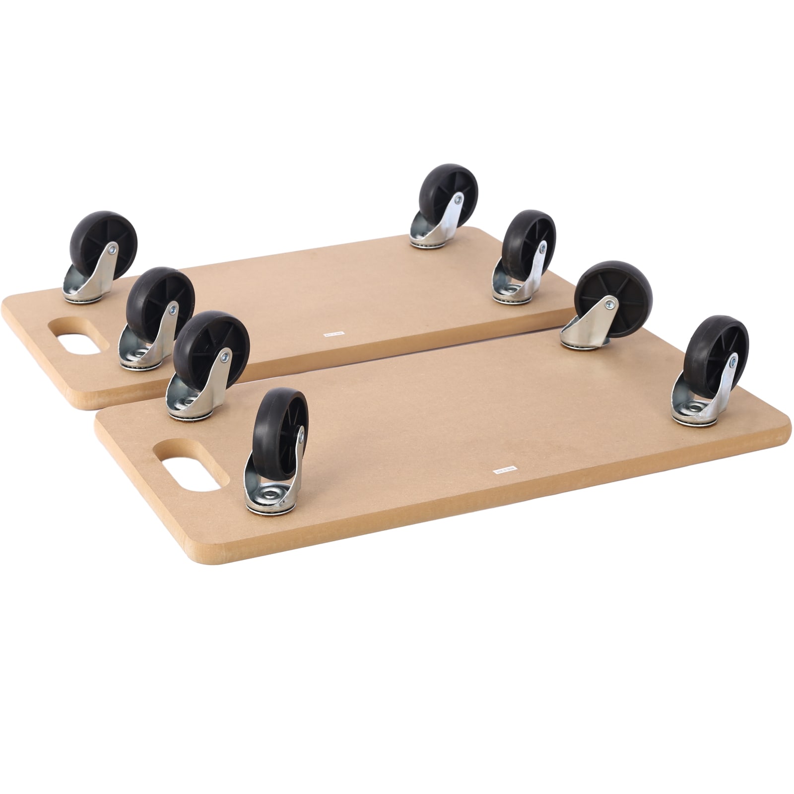 Carretilla para muebles de madera color café con capacidad de 500 libras y 4 ruedas Maocao Hoom FZ77450
