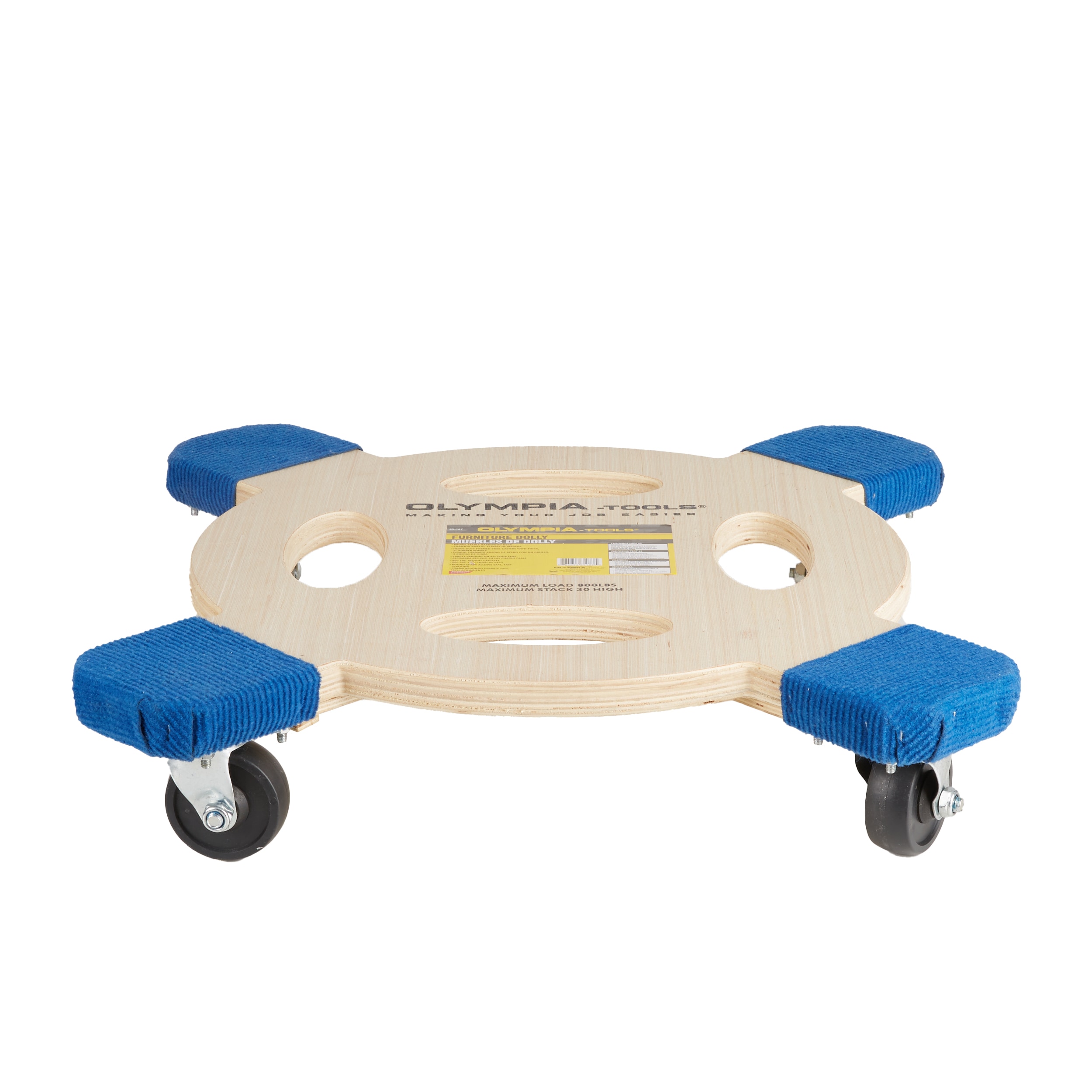 Carretilla para muebles de madera con capacidad de 800 lbs y 4 ruedas, varios colores/acabados