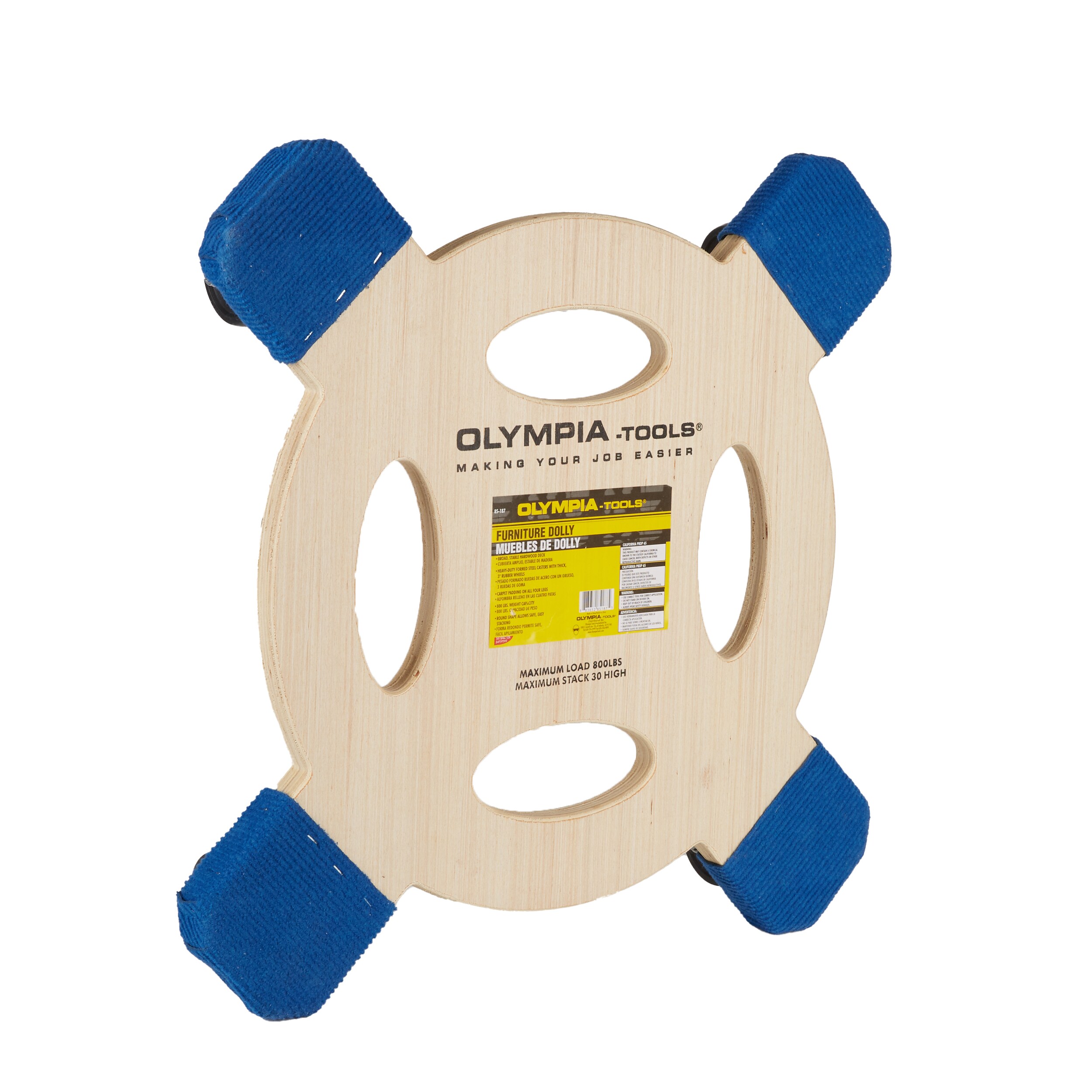 Carretilla para muebles de madera con capacidad de 800 lbs y 4 ruedas, varios colores/acabados
