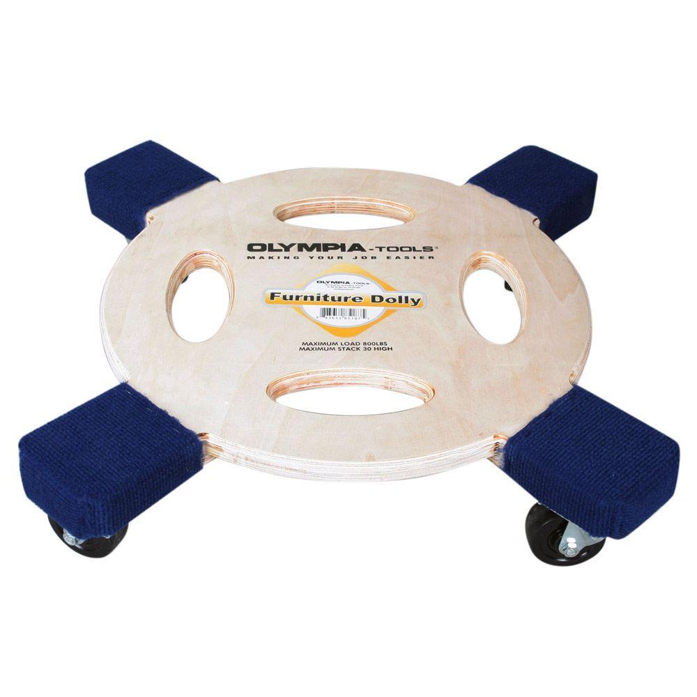 Carretilla para muebles de madera con capacidad de 800 lbs y 4 ruedas, varios colores/acabados
