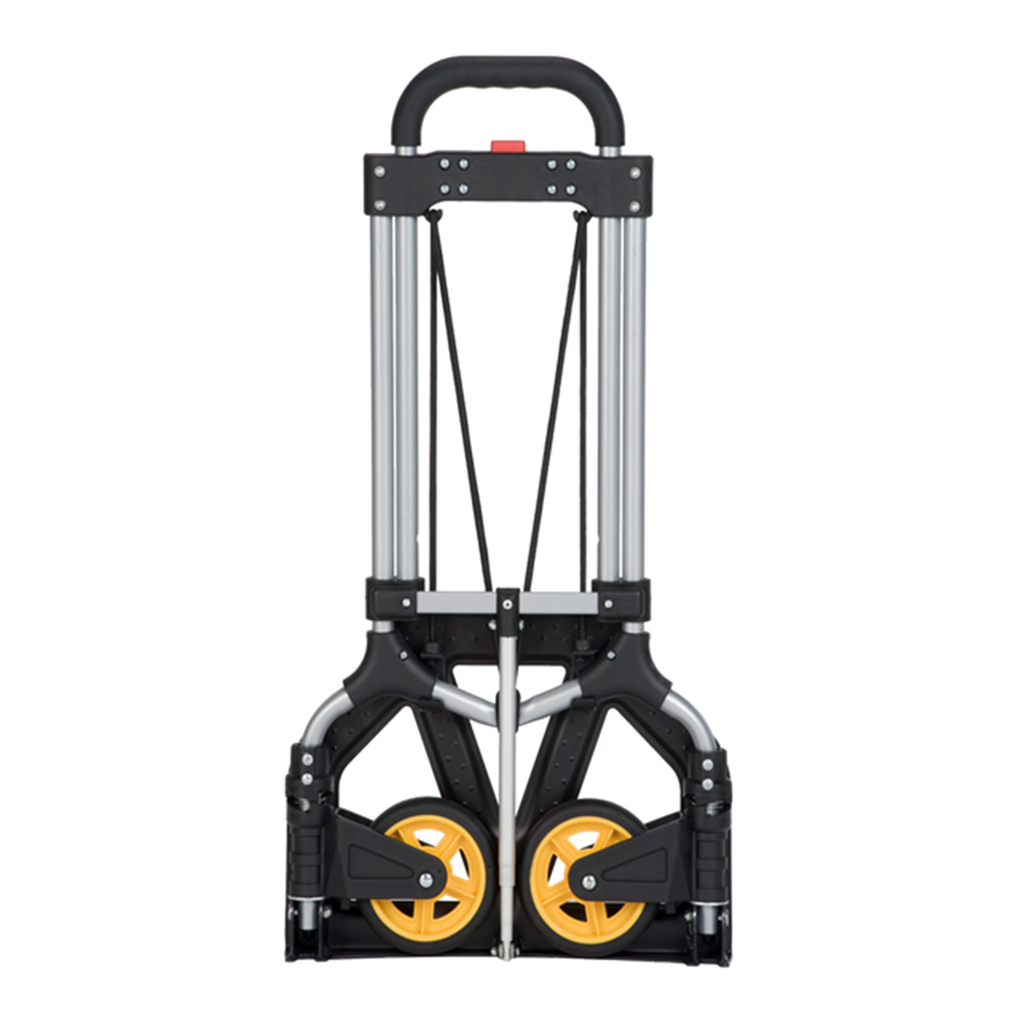 Carretilla de mano plegable MAGNA CART con ruedas retráctiles, capacidad de 160 libras, amarilla/negra 318074