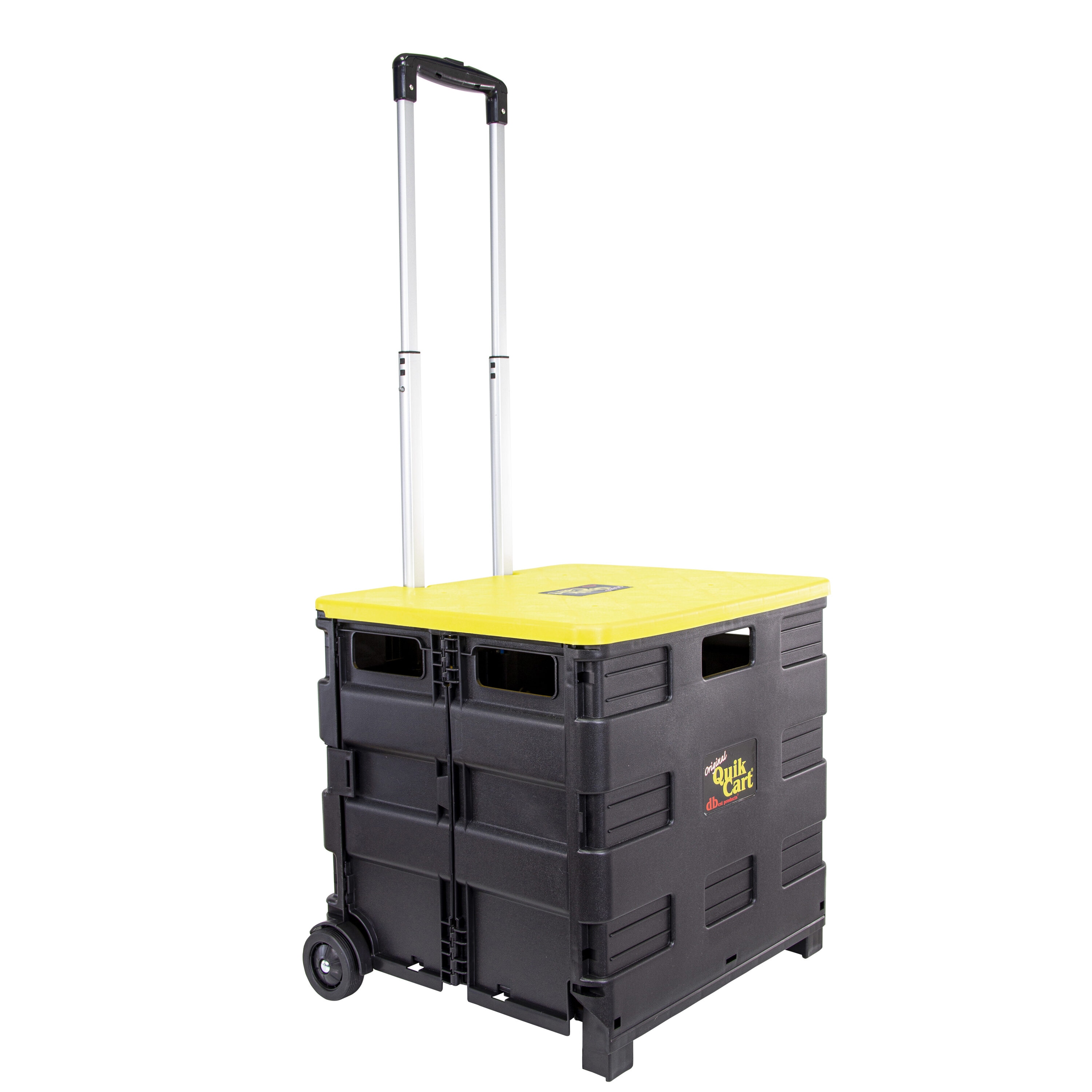 Carretilla amarilla de polipropileno de 2 ruedas con capacidad de 80 libras de dbest products 00-011MB