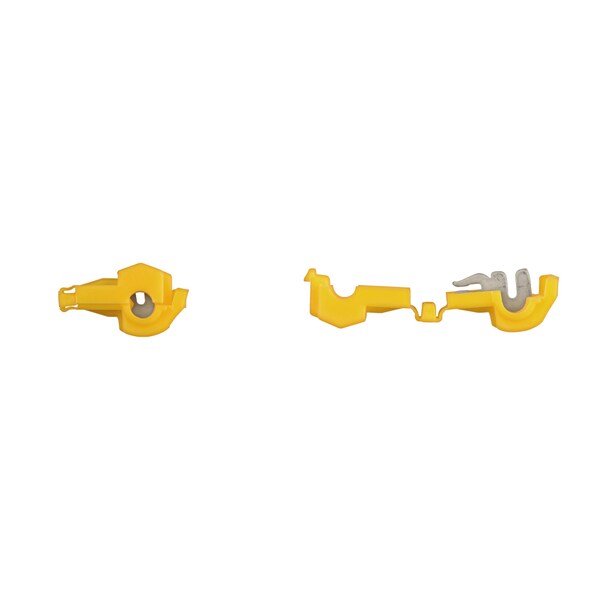Conector de derivación de hilo de calibre 12 con aislante amarillo y nucleo de nylon PK25 - 12170PK