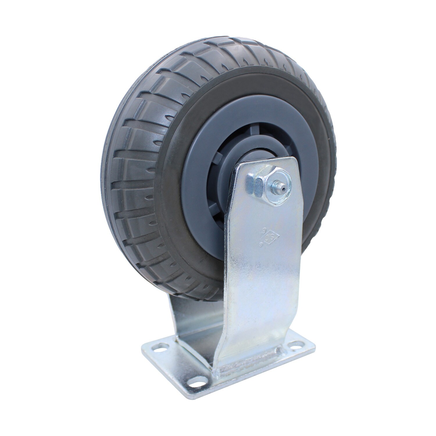 Rueda de repuesto para carretilla manual de goma plateada de una sola rueda con capacidad de 400 lb Snap-Loc SLAC6EDF