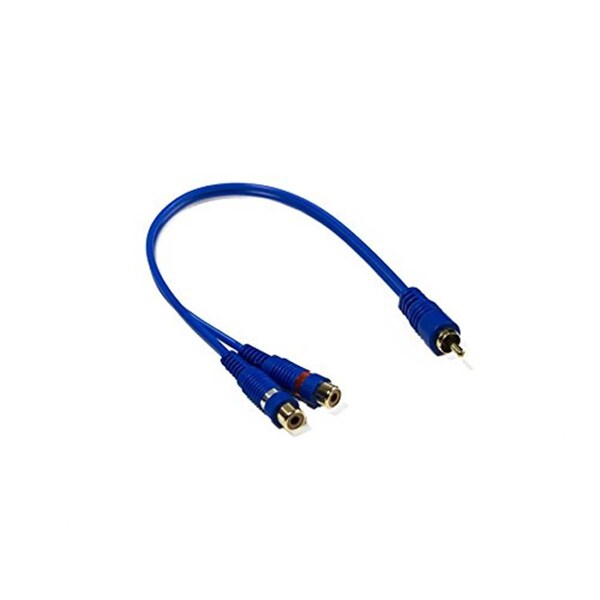Cable de interconexión Y de 2 hembras a 1 macho Stinger, azul - SSIBY2F