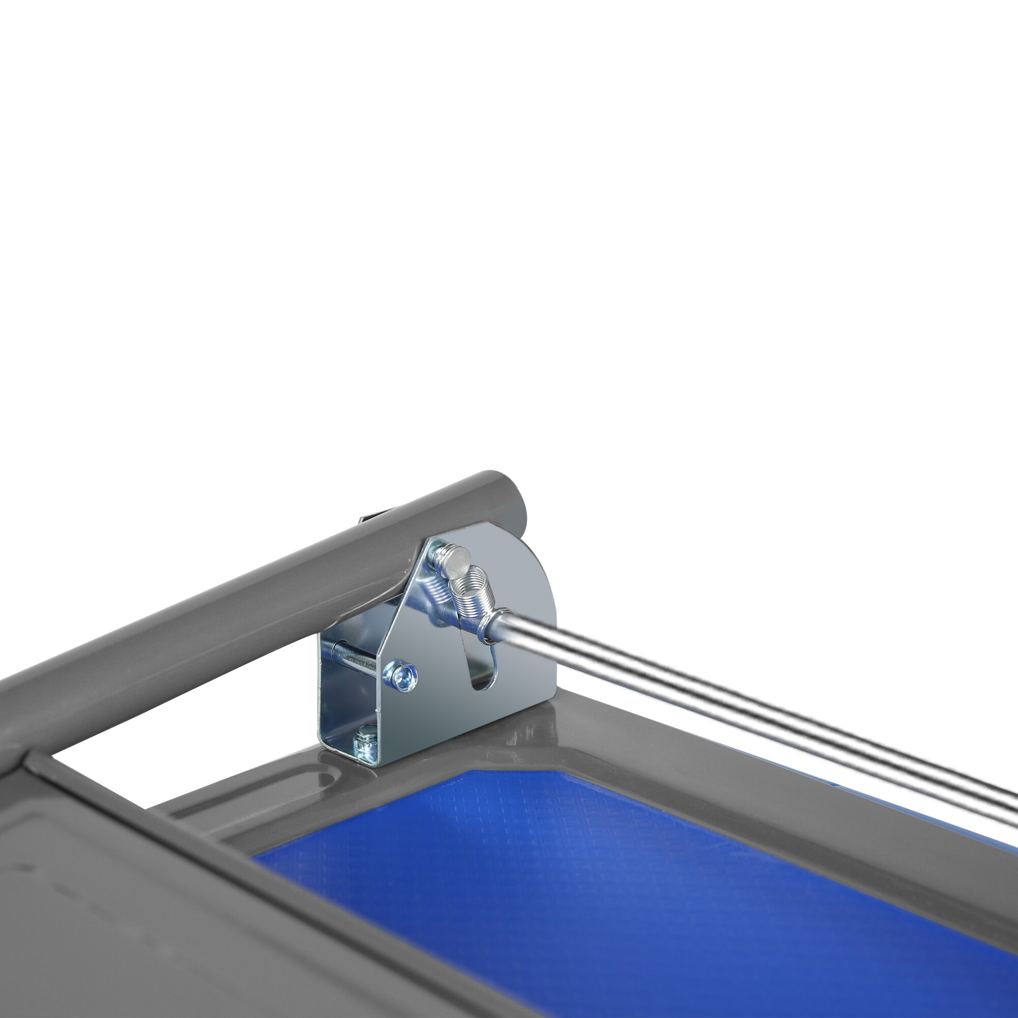 Carretilla plegable de plástico azul de 4 ruedas con capacidad de 330 lb Siavonce FZ-D0102HRIM98