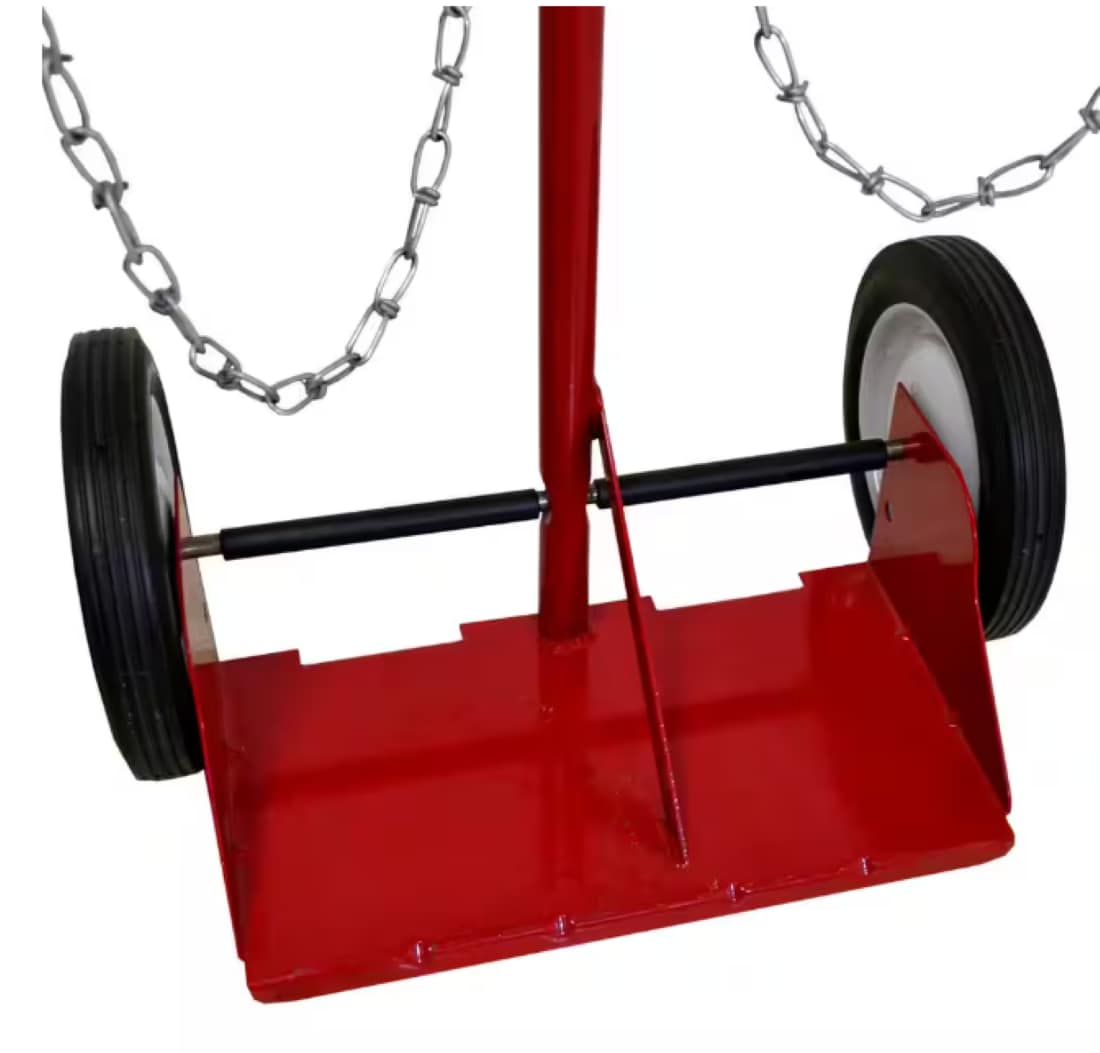 Carretilla de mano estándar de acero rojo con capacidad de 200 libras y 2 ruedas Milwaukee DC40143