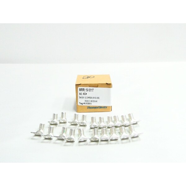 Caja de 20 kits de empalme de cable con terminal de cobre de un agujero y tubo termocontraíble, 20PK - 54150UB