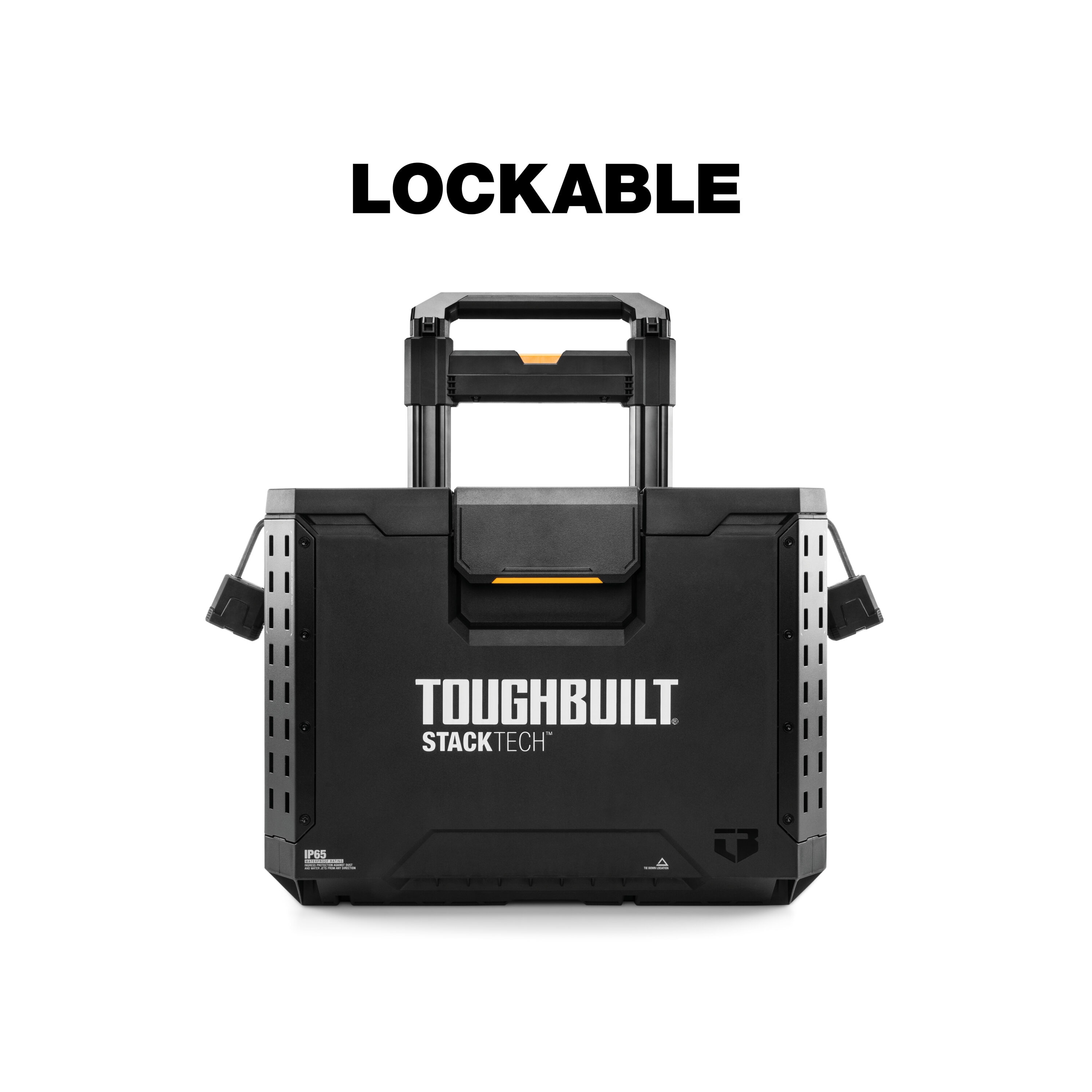 Caja de herramientas rodante de plástico/metal TOUGHBUILT STACKTECH 22.3 pulgadas de ancho x 26 pulgadas de alto x 19.7 pulgadas de profundidad TB-B1-B-70R