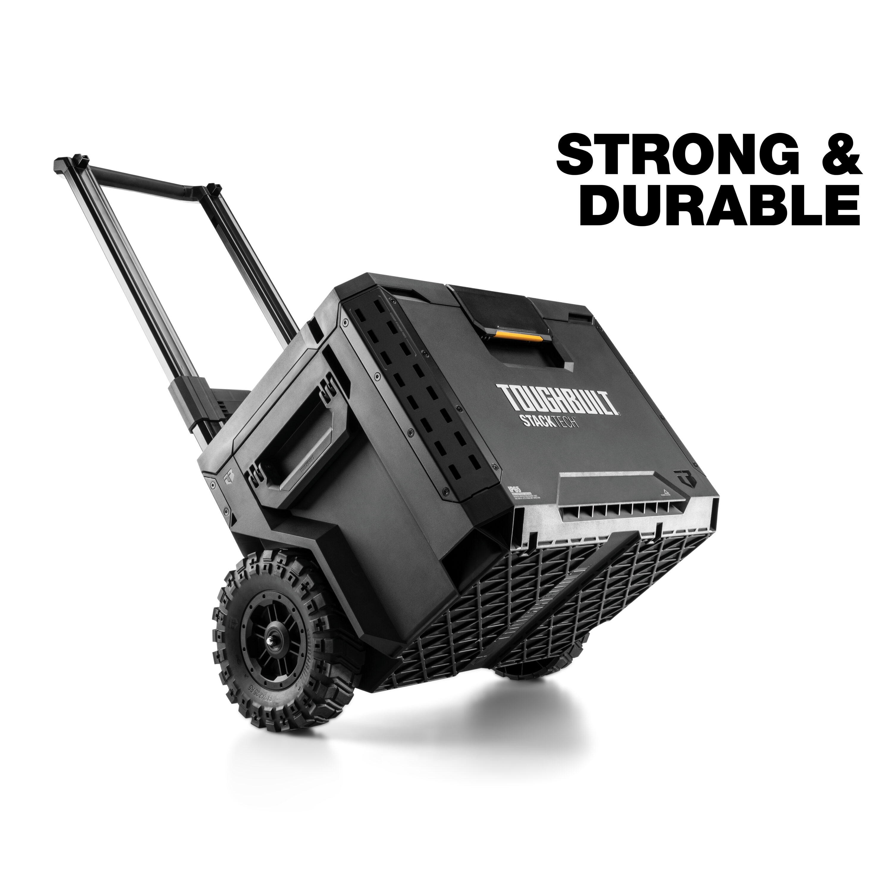 Caja de herramientas rodante de plástico/metal TOUGHBUILT STACKTECH 22.3 pulgadas de ancho x 26 pulgadas de alto x 19.7 pulgadas de profundidad TB-B1-B-70R