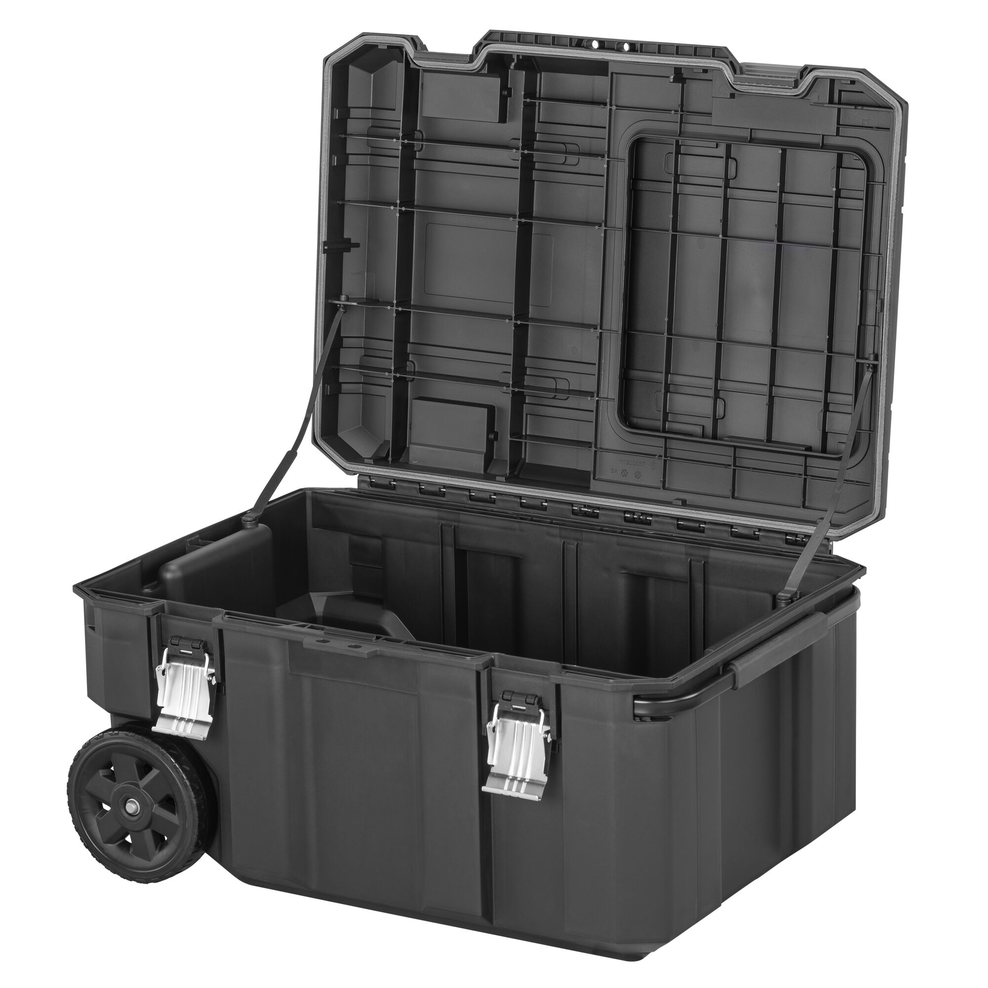 Caja de herramientas rodante Craftsmán Versastack de polipropileno negro de 30.4 pulgadas de ancho x 15.4 pulgadas de alto x 22 pulgadas de profundidad CMST17870