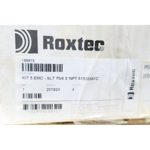 Kit de Empalme de Cable y Tubo Termorretráctil Roxtec GLAND KIT 5 EMC-SLT 75/4 3IN NPT - 189615