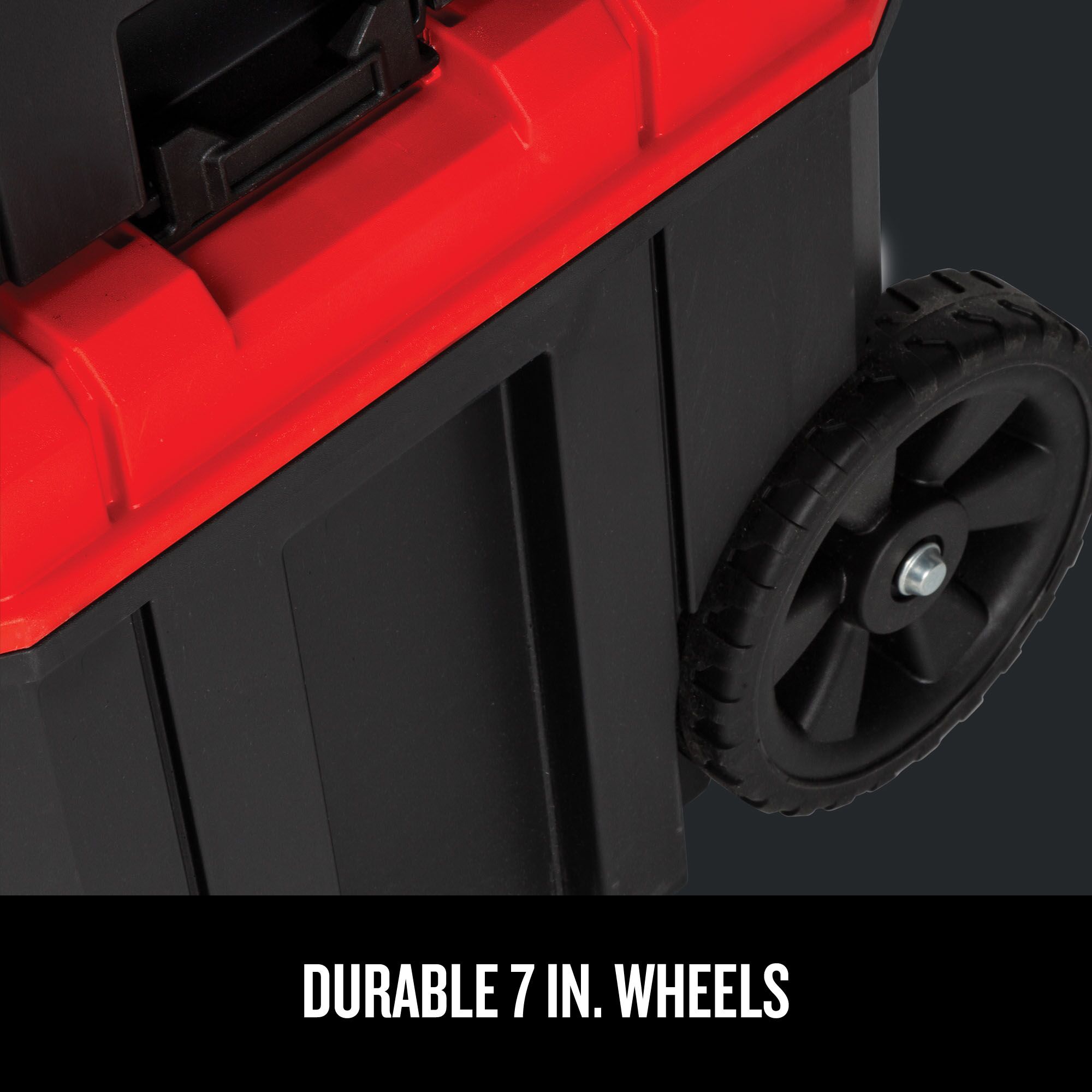 CRAFTSMAN VERSASTACK Caja de herramientas rodante de plástico rojo de 20 pulgadas de ancho por 39.0 pulgadas de alto por 17.0 pulgadas de profundidad CMST17835