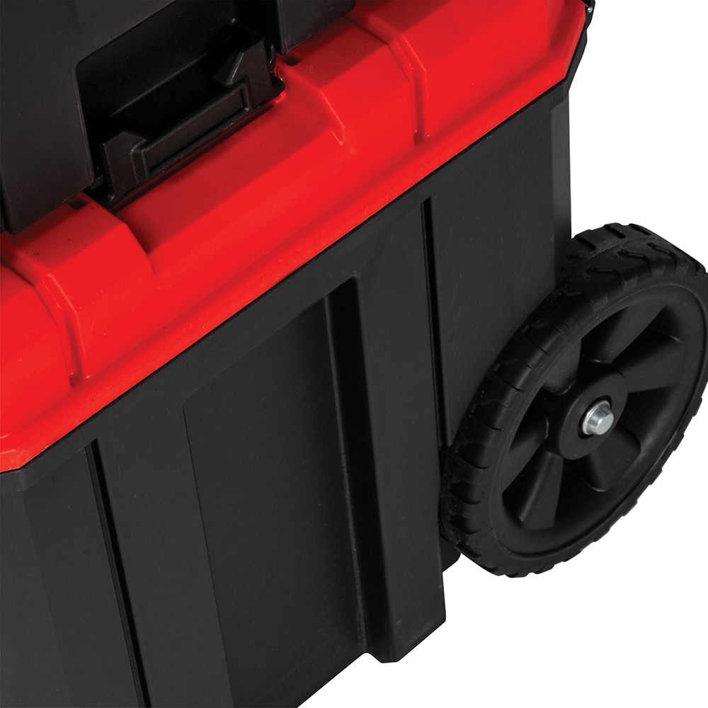 CRAFTSMAN VERSASTACK Caja de herramientas rodante de plástico rojo de 20 pulgadas de ancho por 39.0 pulgadas de alto por 17.0 pulgadas de profundidad CMST17835