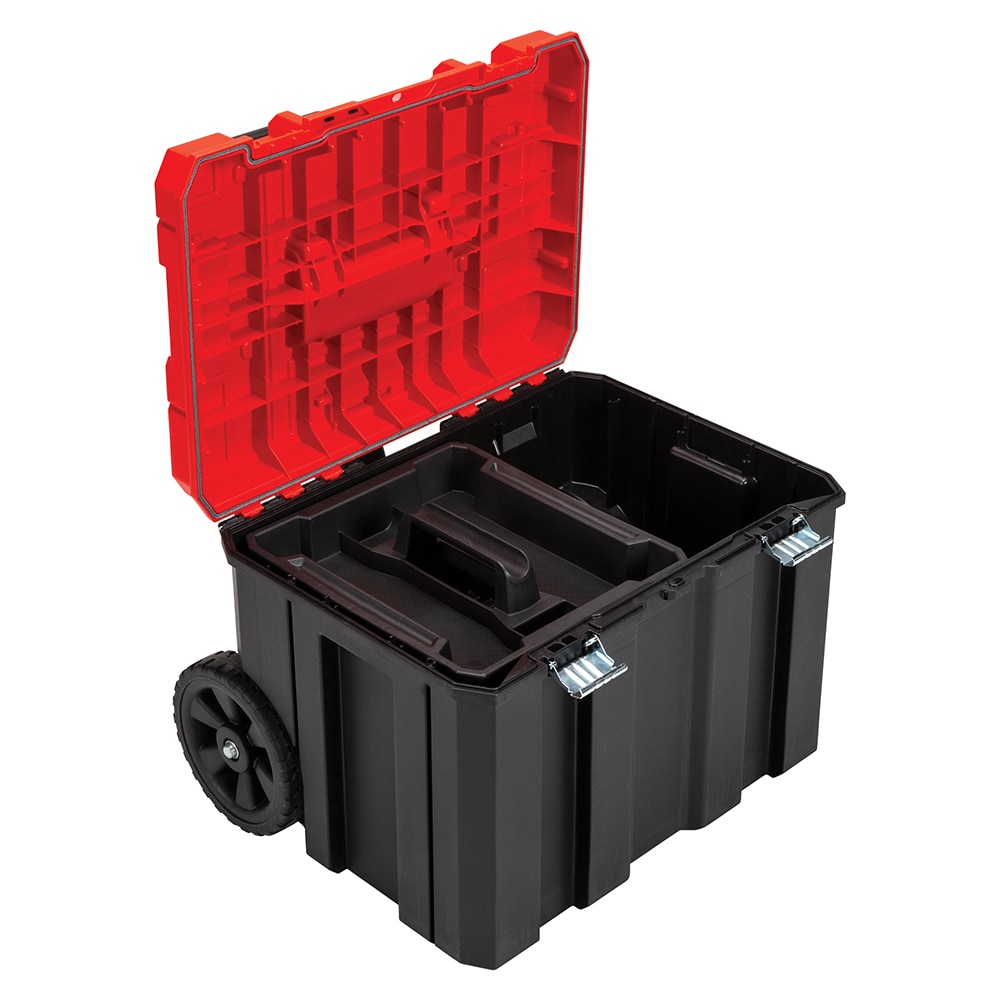 CRAFTSMAN VERSASTACK Caja de herramientas rodante de plástico rojo de 20 pulgadas de ancho por 39.0 pulgadas de alto por 17.0 pulgadas de profundidad CMST17835