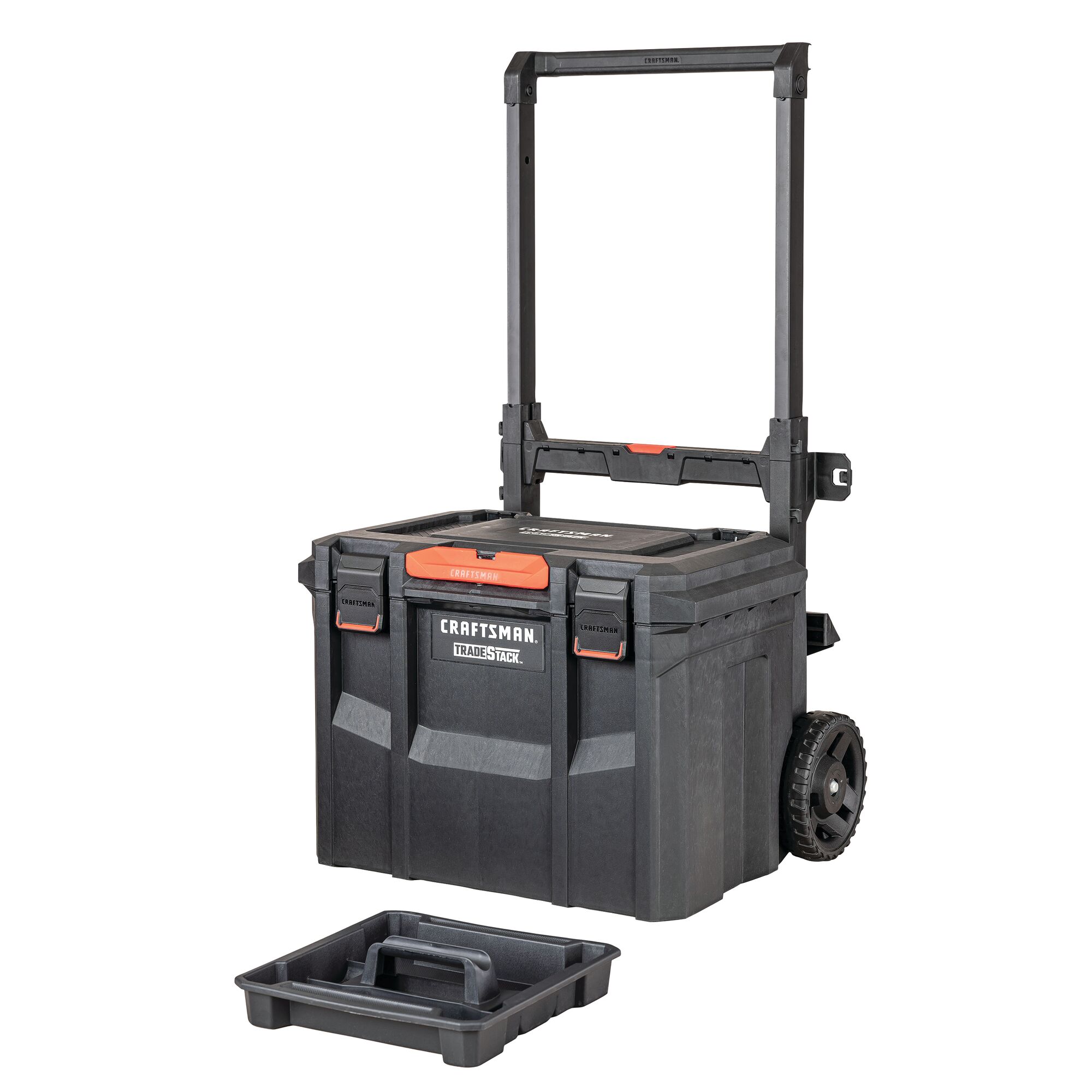 Caja de herramientas rodante de espuma estructural negra CRAFTSMAN TRADESTACK de 22.5 pulgadas de ancho x 23.625 pulgadas de alto x 18 pulgadas de profundidad CMST21445