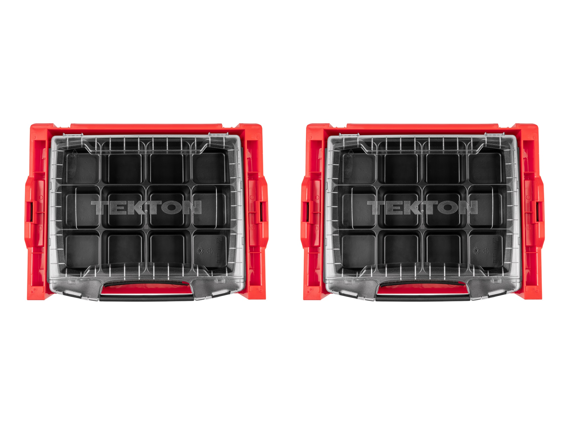 Caja de herramientas portátil rodante de plástico rojo con 6 cajones TEKTON L-Boxx de 25.9 pulgadas de ancho x 32.1 pulgadas de alto x 19.4 pulgadas de profundidad