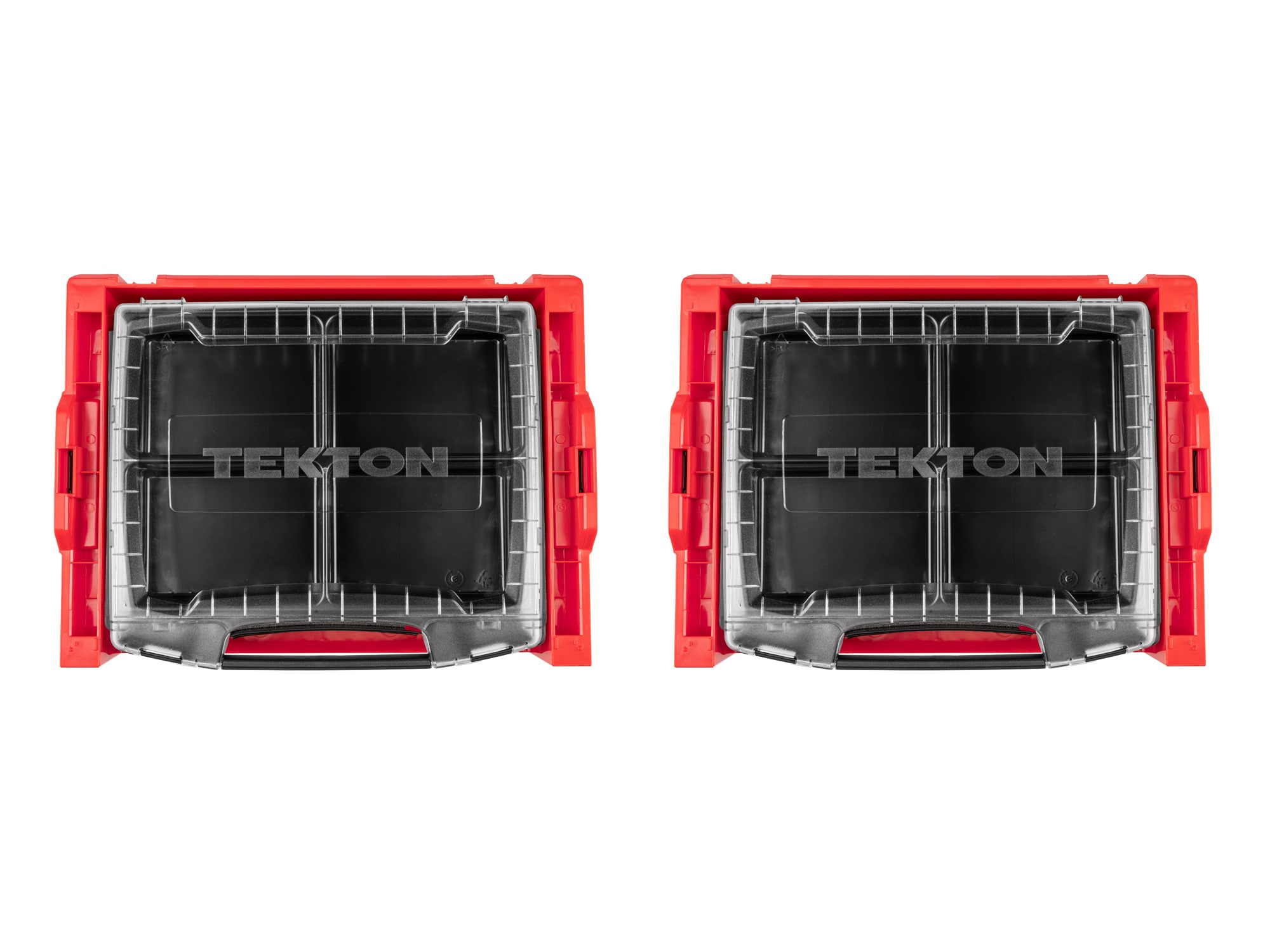 Caja de herramientas portátil rodante de plástico rojo con 6 cajones TEKTON L-Boxx de 25.9 pulgadas de ancho x 32.1 pulgadas de alto x 19.4 pulgadas de profundidad