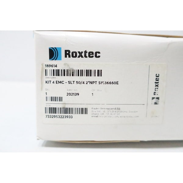 Roxtec GLAND KIT 4 EMC SLT 50/4 2IN NPT WIRE SPLICE KIT & HEAT SHRINK TUBING - 189614