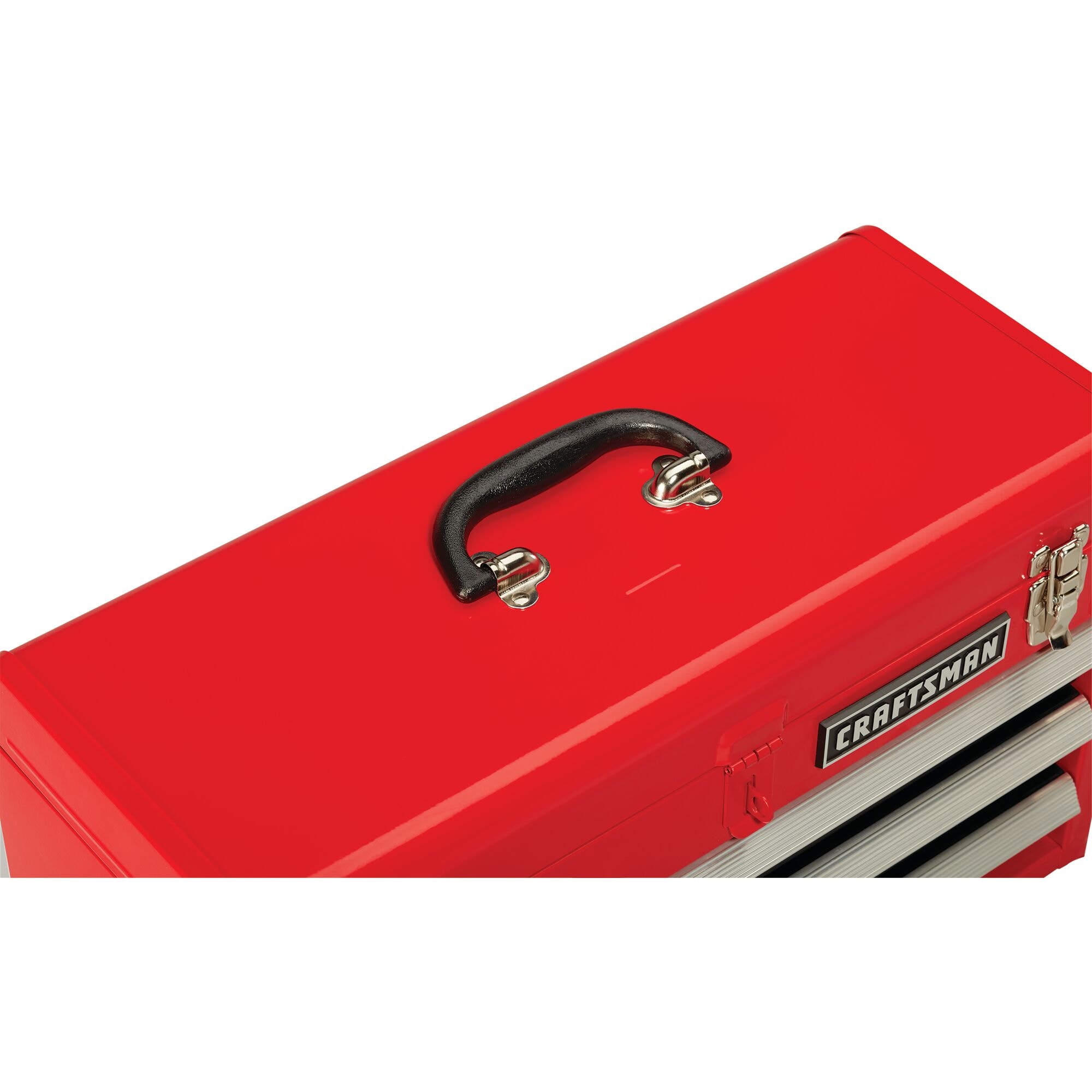Caja de herramientas de acero rojo portátil CRAFTSMAN de 20.5 pulgadas de ancho x 12 pulgadas de alto x 8.5 pulgadas de profundidad con 3 cajones CMST98245RB
