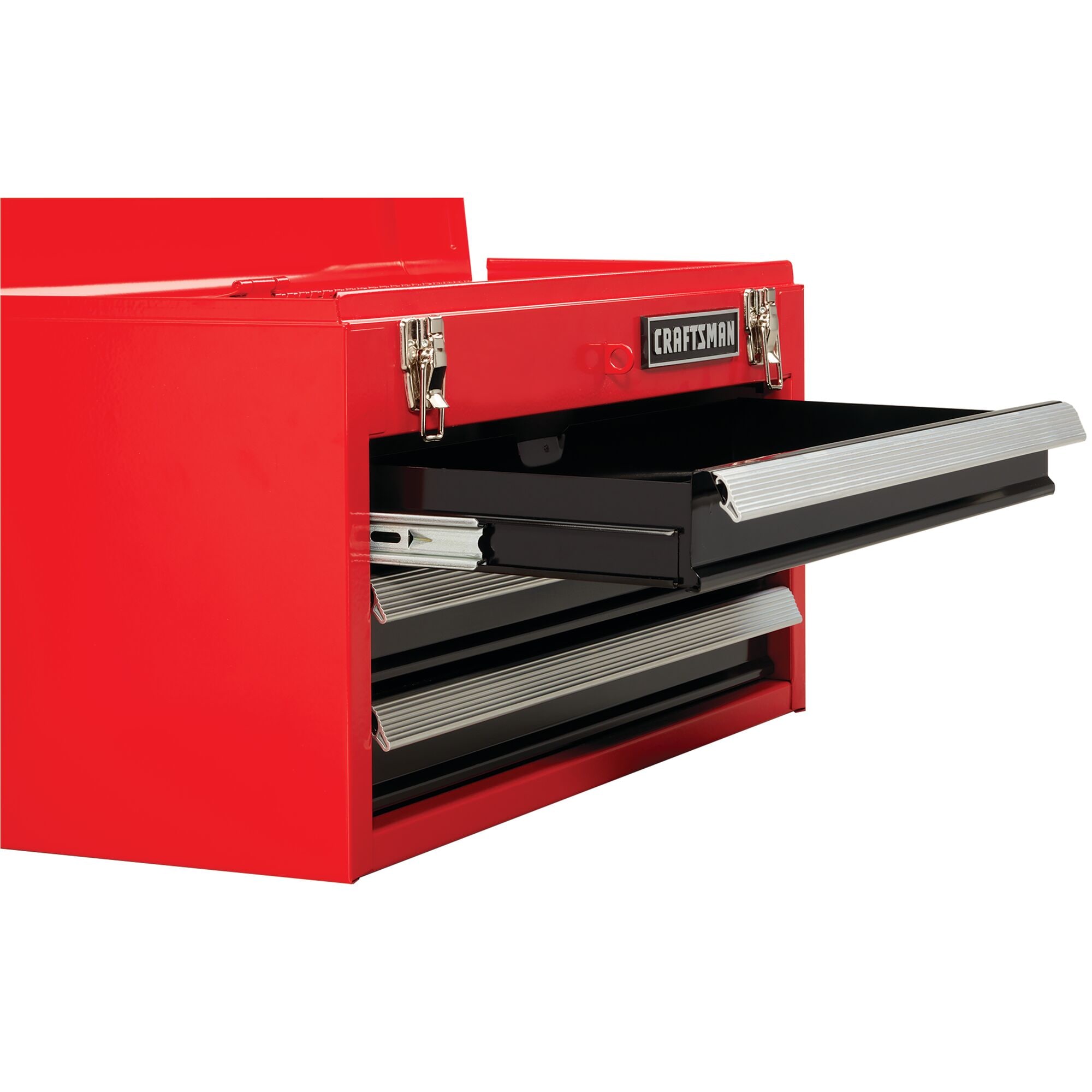 Caja de herramientas de acero rojo portátil CRAFTSMAN de 20.5 pulgadas de ancho x 12 pulgadas de alto x 8.5 pulgadas de profundidad con 3 cajones CMST98245RB