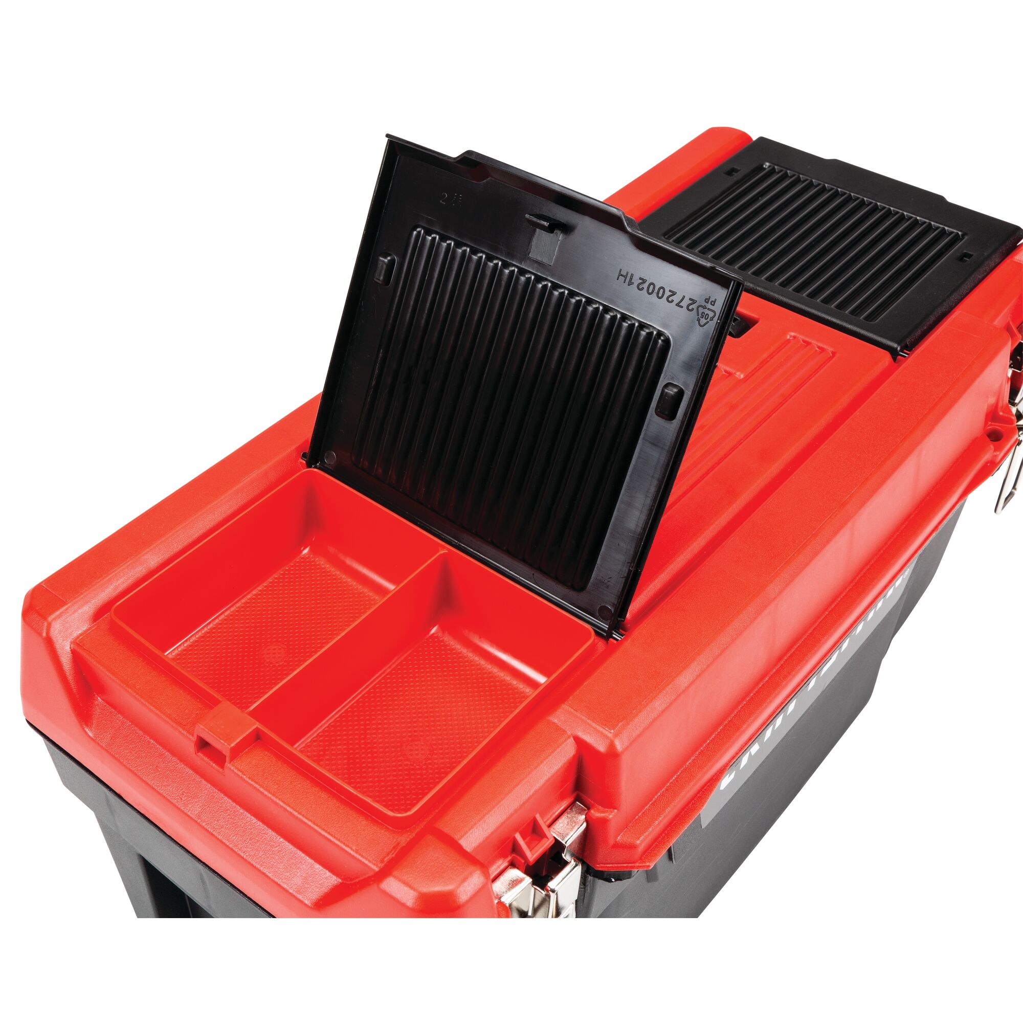 Caja de herramientas de plástico negro CRAFTSMAN 19.27 pulgadas de ancho x 9.75 pulgadas de alto x 9.8 pulgadas de profundidad CMST20901