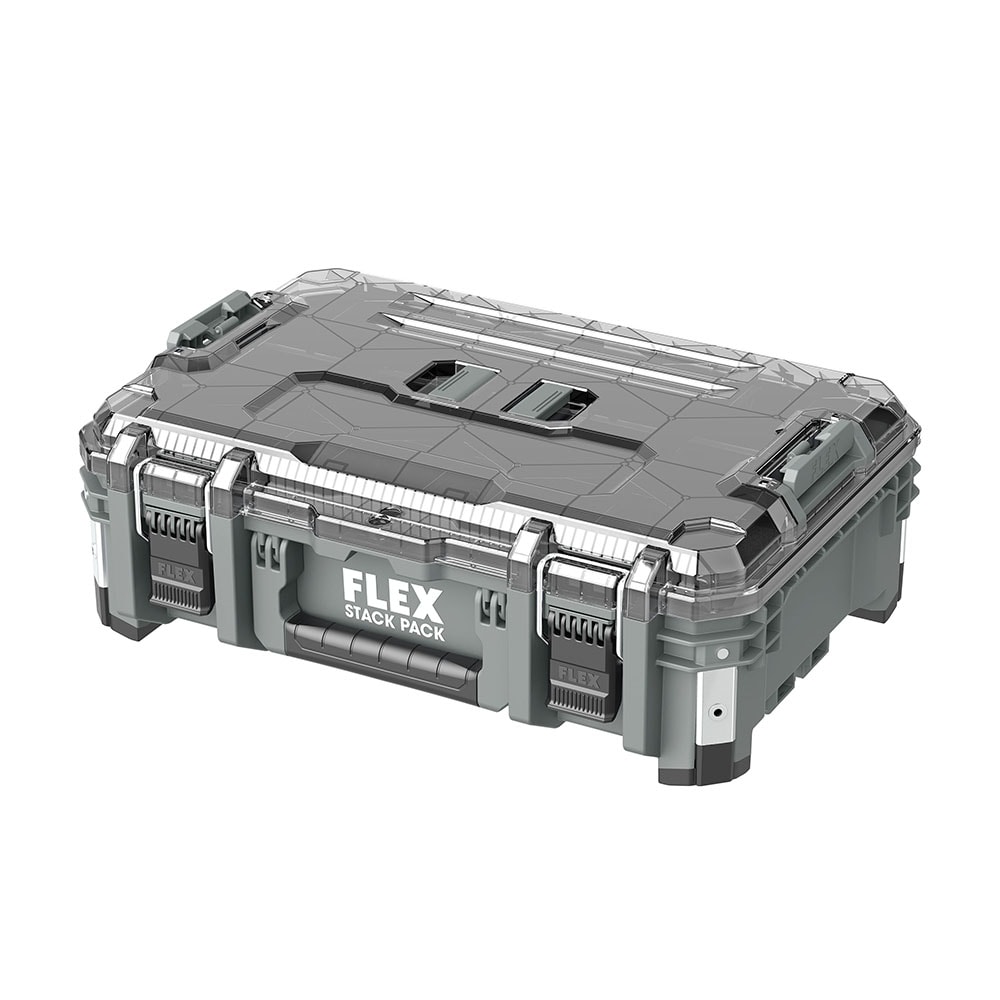 Caja de herramientas de polipropileno gris FLEX STACK PACK de 15.6 pulgadas de ancho x 8 pulgadas de alto x 22 pulgadas de profundidad FS1303