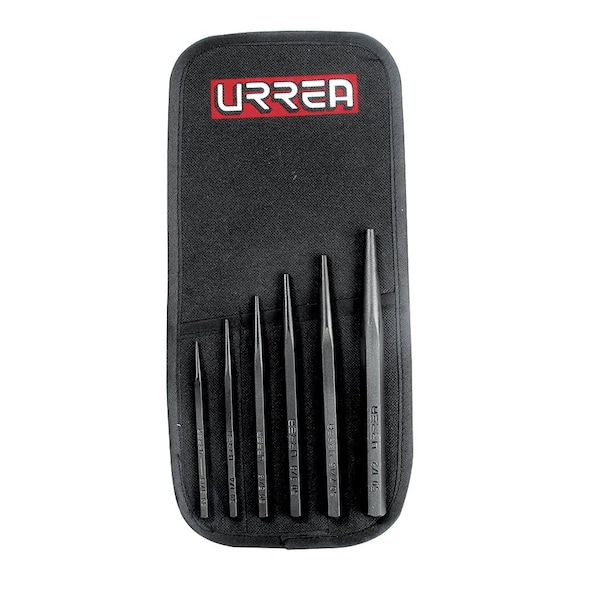 Urrea Punches and drift pins set of 6 pieces. - 50A