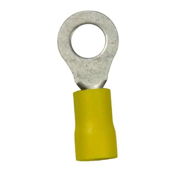 Terminal de anillo de vinilo Wirthco 80857 0.25 pulg. 12-10 AWG - W48-80857