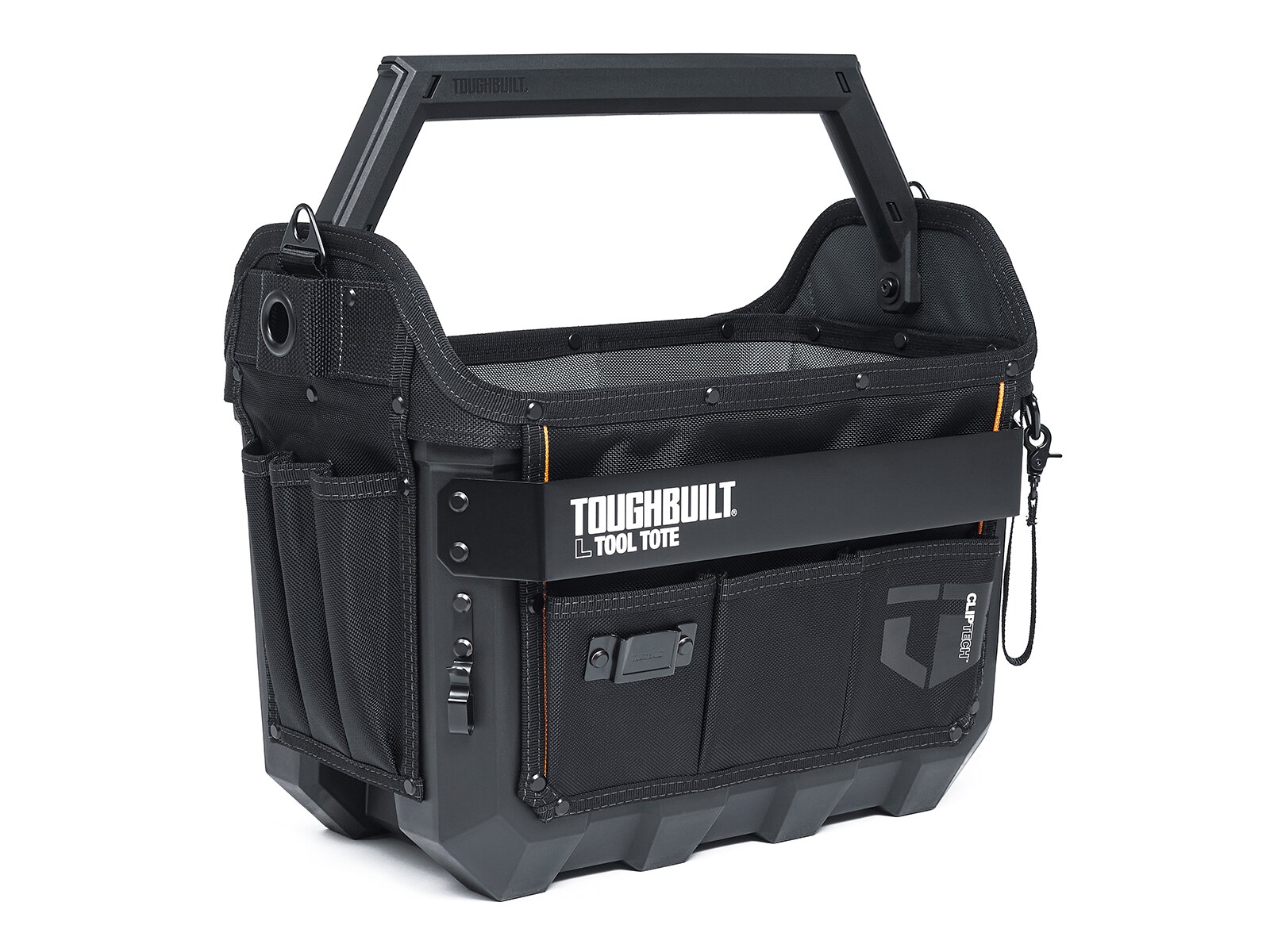 Bolso de herramientas TOUGHBUILT grande de poliéster negro de 16 pulgadas de ancho x 11.02 pulgadas de profundidad x 13.78 pulgadas de largo TBL-CT-82-16