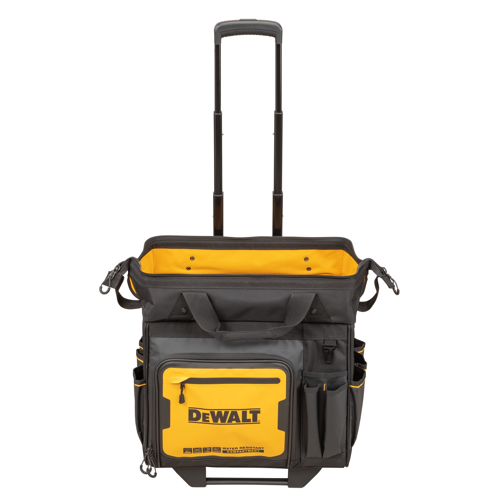 Rollo de herramientas con ruedas con cierre, DEWALT negro y amarillo de poliéster 12.125 pulgadas de ancho x 18.25 pulgadas de profundidad x 19.25 pulgadas de largo DWST560107