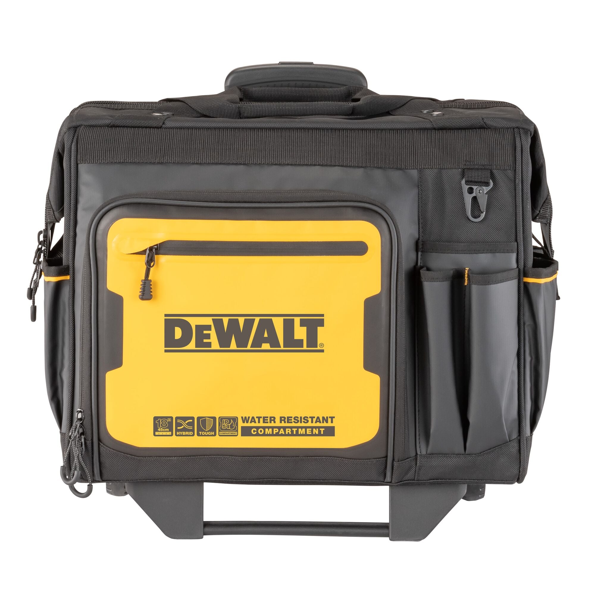 Rollo de herramientas con ruedas con cierre, DEWALT negro y amarillo de poliéster 12.125 pulgadas de ancho x 18.25 pulgadas de profundidad x 19.25 pulgadas de largo DWST560107