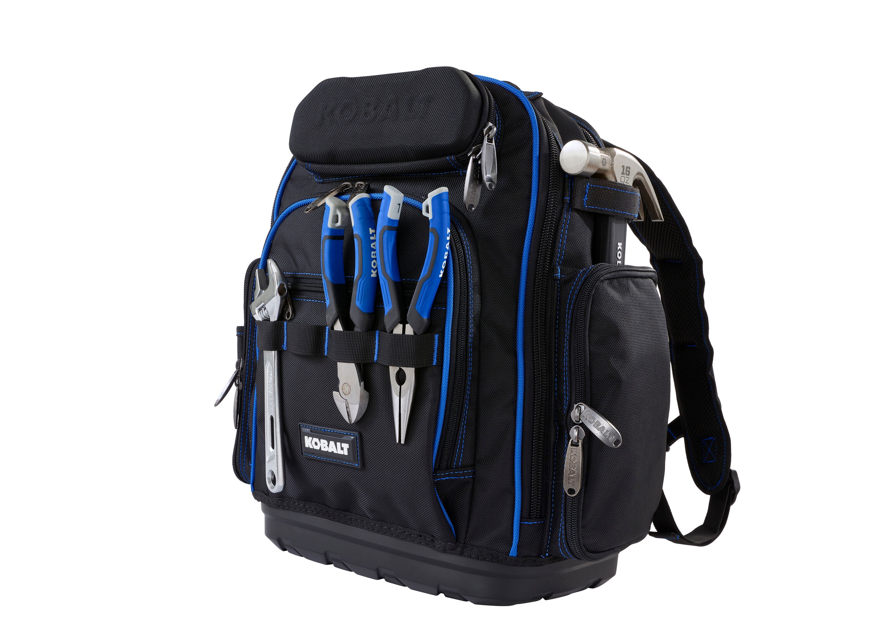Mochila con cierre azul de poliéster Kobalt de 18 pulgadas de ancho x 17 pulgadas de profundidad x 10.5 pulgadas de largo KB-66D
