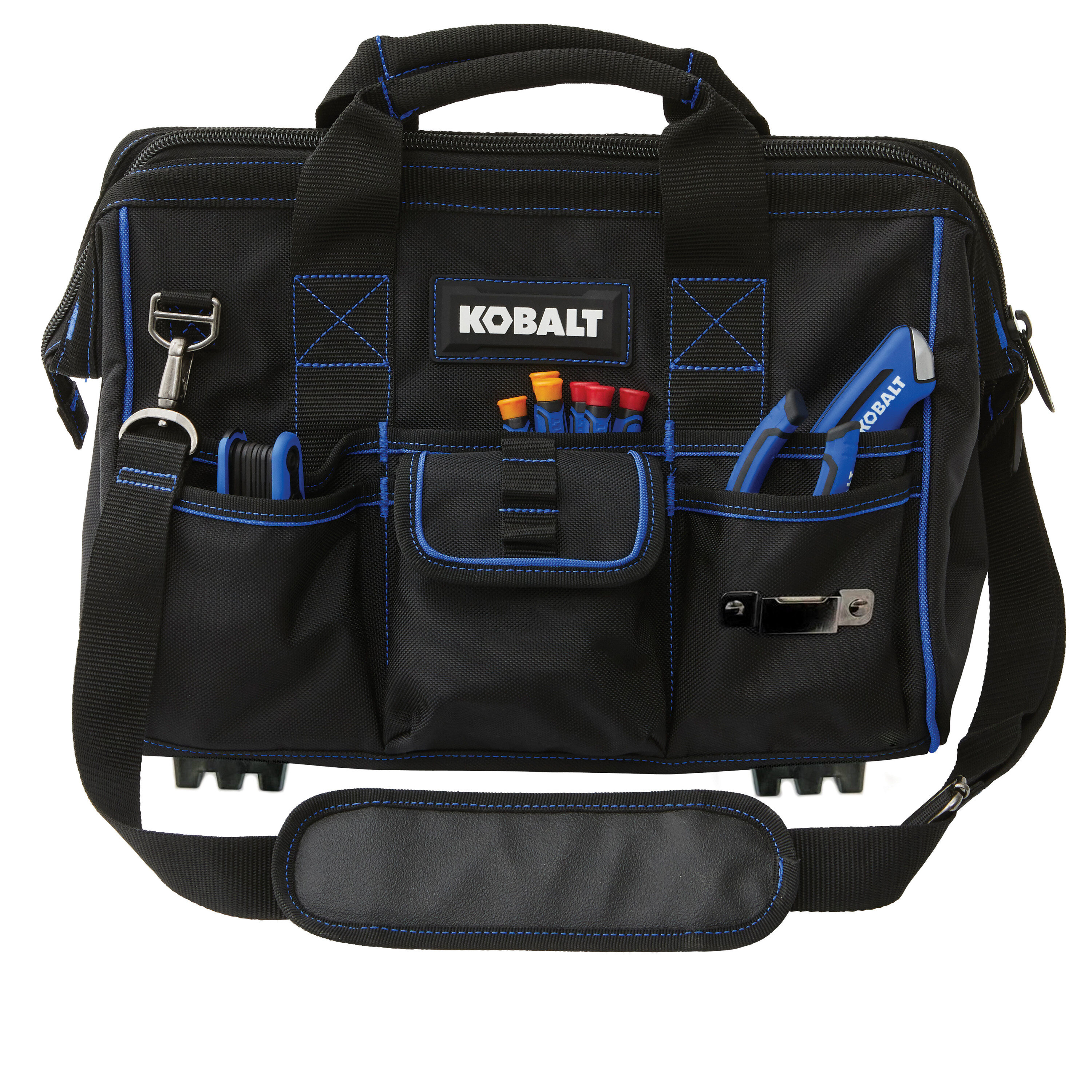 Bolsa de carga con cremallera Kobalt azul de poliéster de 16 pulgadas de ancho x 8.5 pulgadas de profundidad x 11 pulgadas de largo KB-60-16