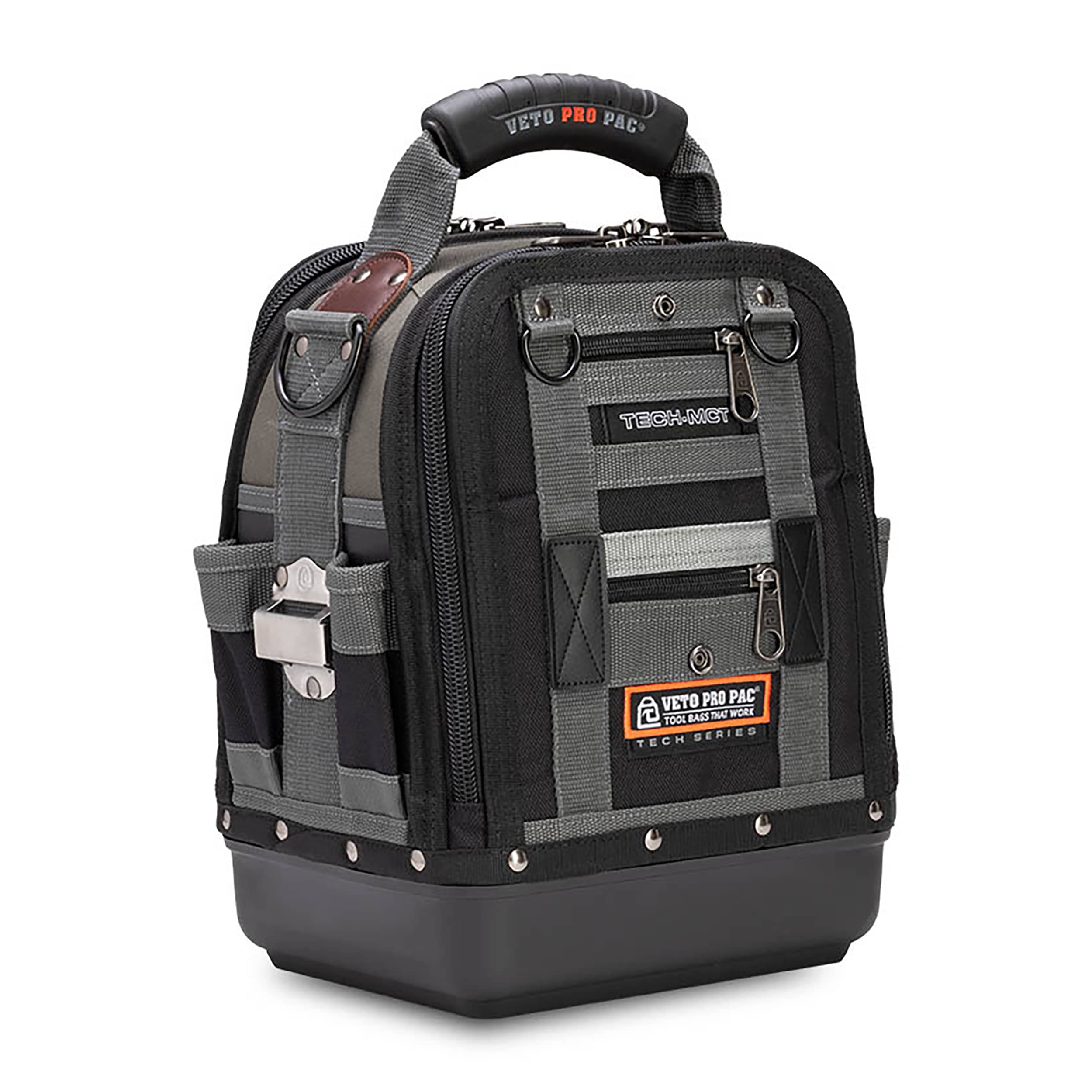Bolsa de herramientas con cierre original de nylon Veto Pro Pac 12 pulgadas de ancho x 8.5 pulgadas de profundidad x 14 pulgadas de largo VPP10060