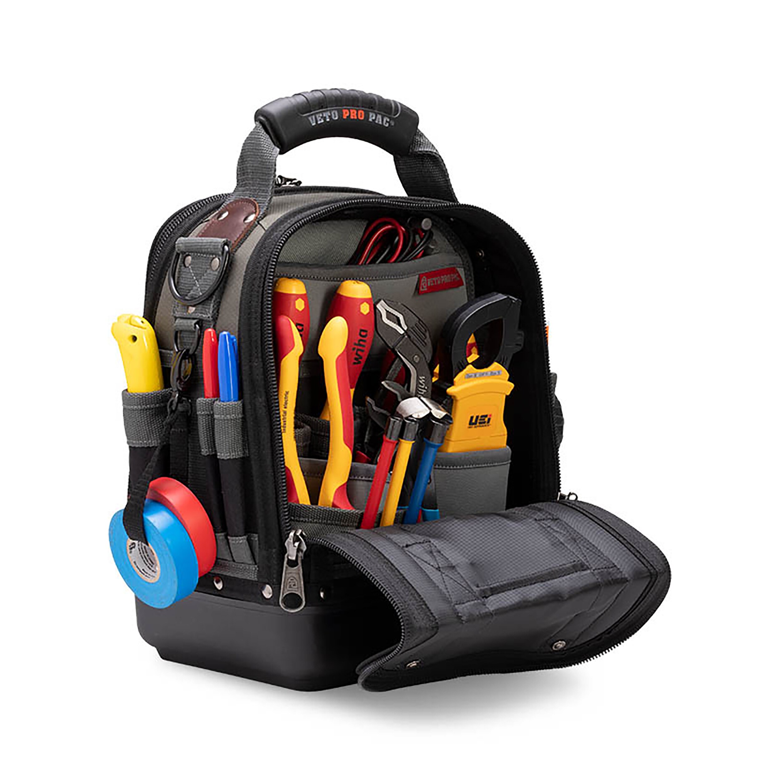 Bolsa de herramientas con cierre original de nylon Veto Pro Pac 12 pulgadas de ancho x 8.5 pulgadas de profundidad x 14 pulgadas de largo VPP10060